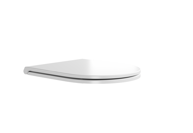 Copriwater FLO tondo originale per serie sanitari con chiusura rallentata sganciabile in urea bianco