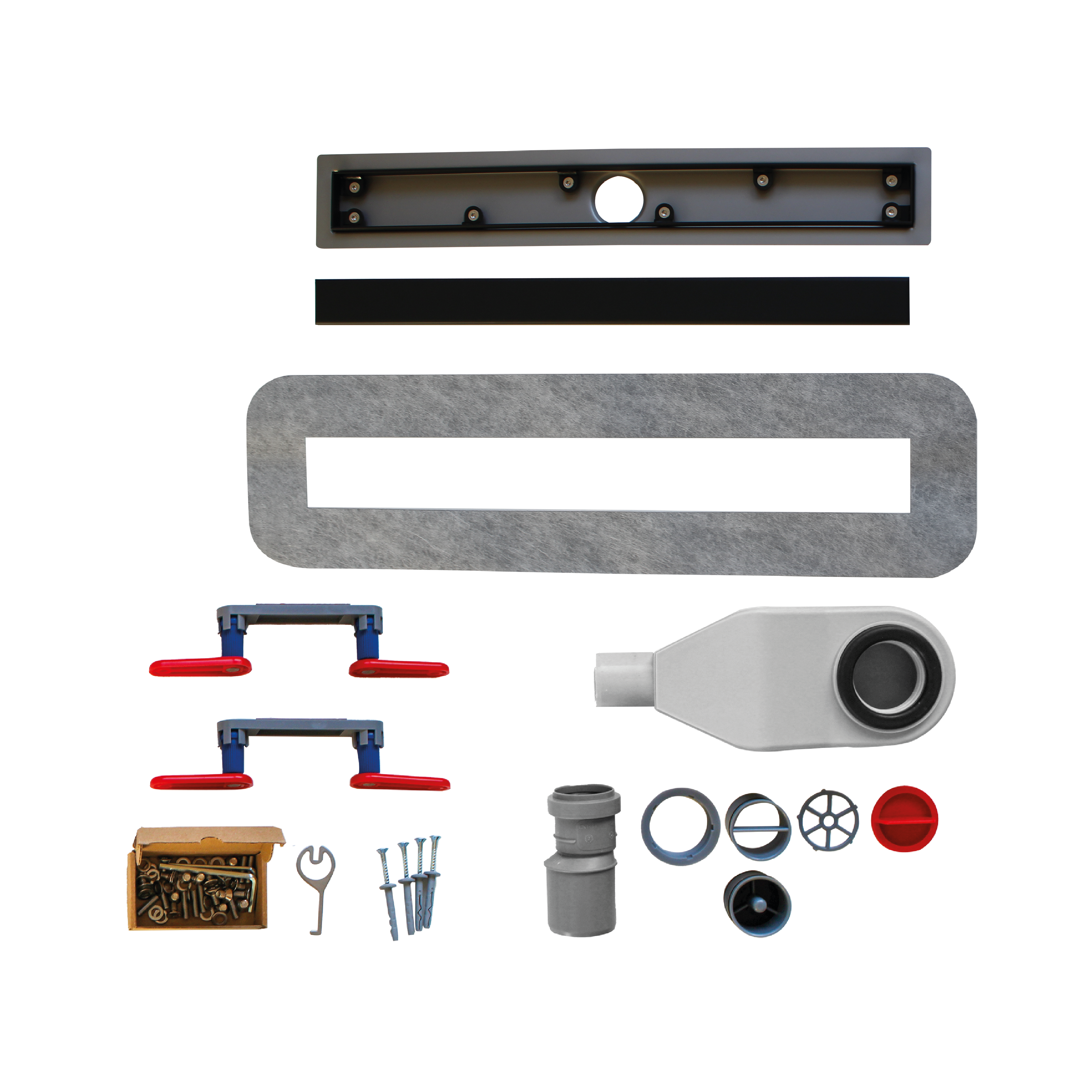 Calha duche Italiano EQUATION inox retangular 600 mm preto - 18