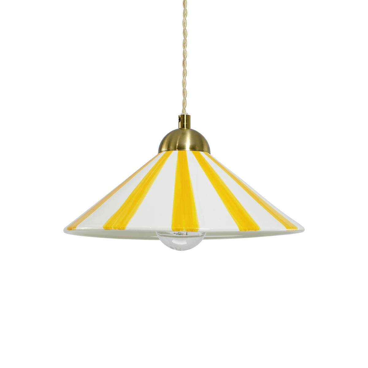 Suspension Praya céramique, jaune, Diam.27 cm, E27 - 5