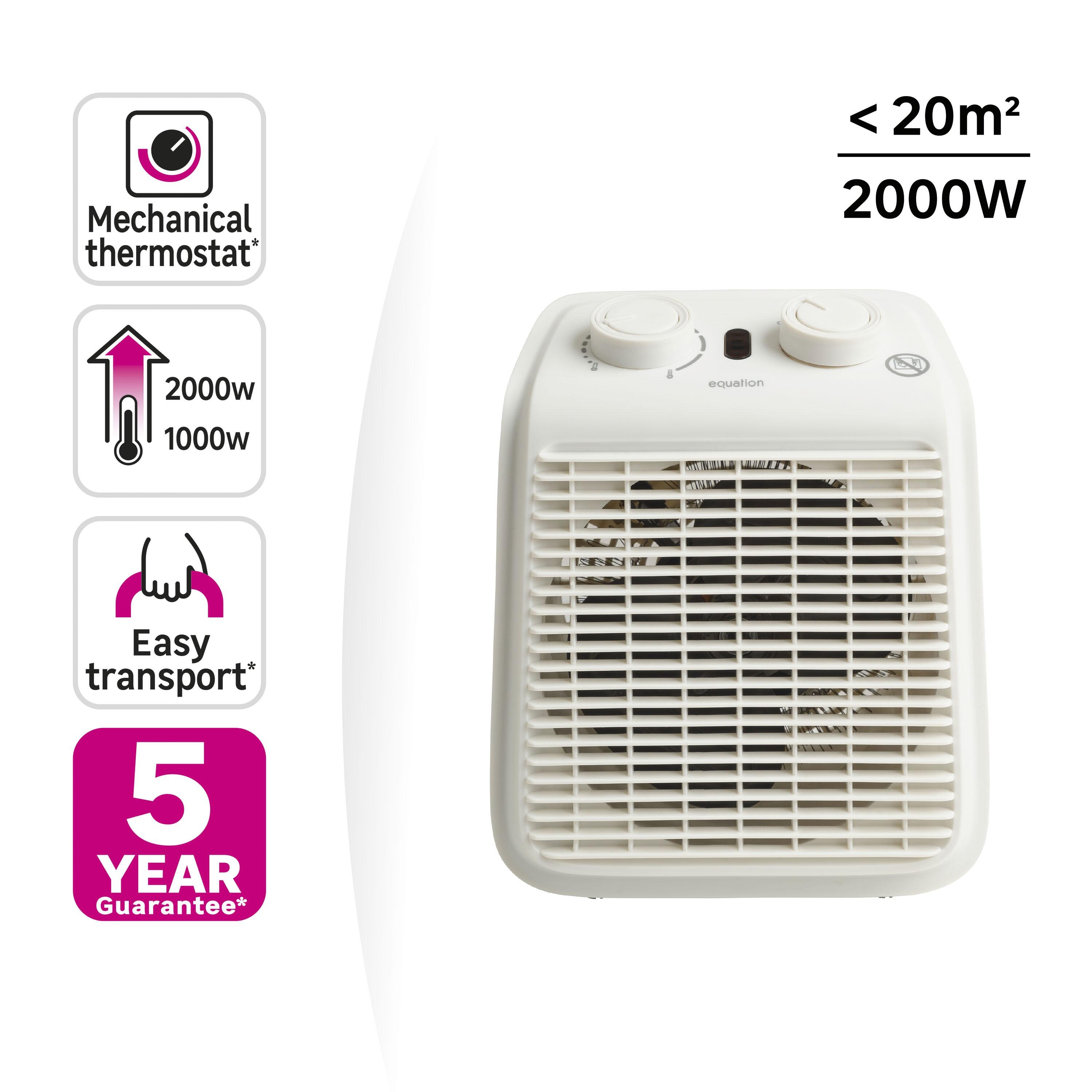 Termoventilador Equation five2 2000w laguna branco - 6