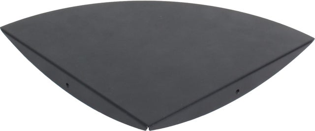 Etagère murale d'angle noire métal, L.23.5 cm x P.23.5 cm, Ep.2 cm