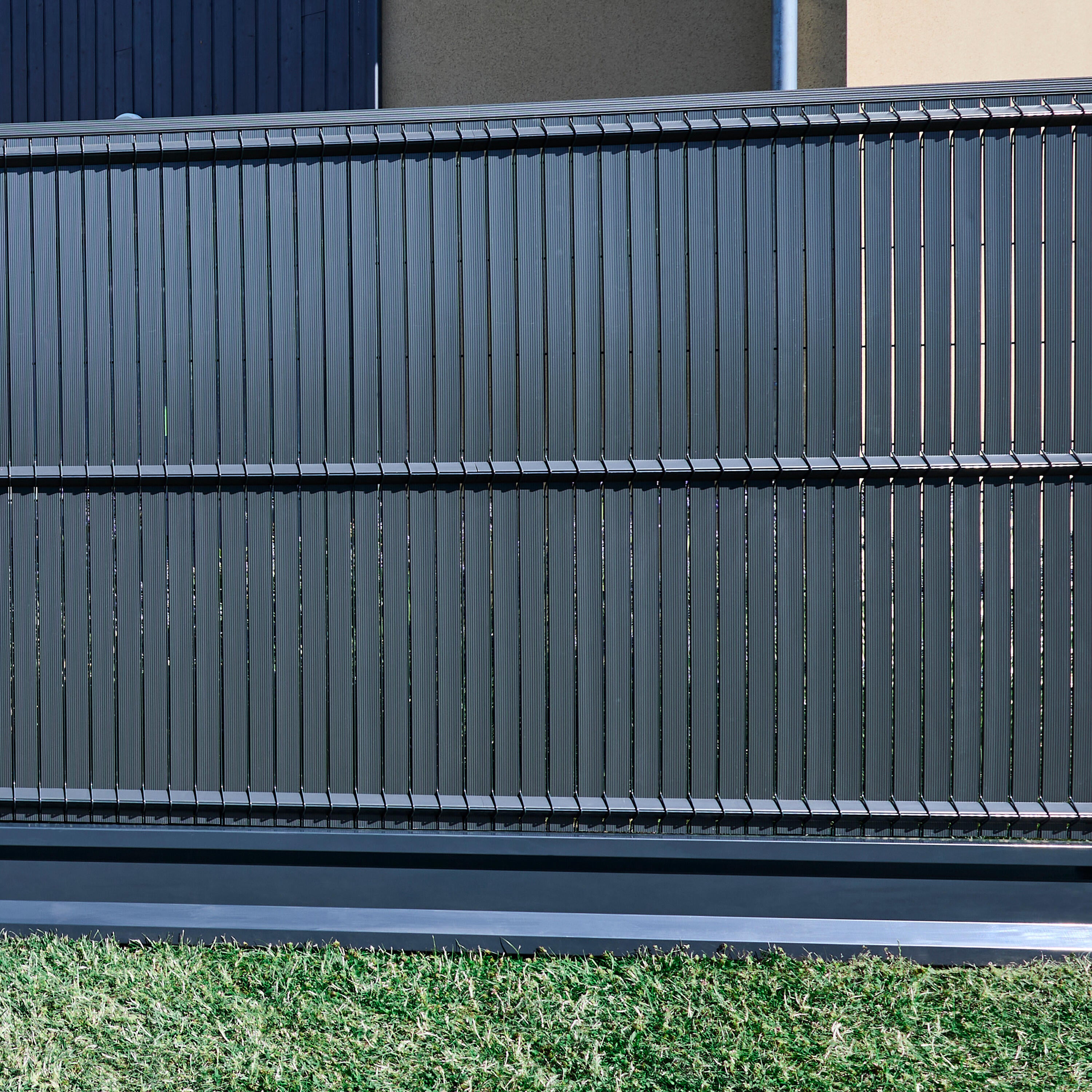 Kit lamelles occultantes rigides pvc, H.120 X L.250 cm anthracite, DIRICKX - 3