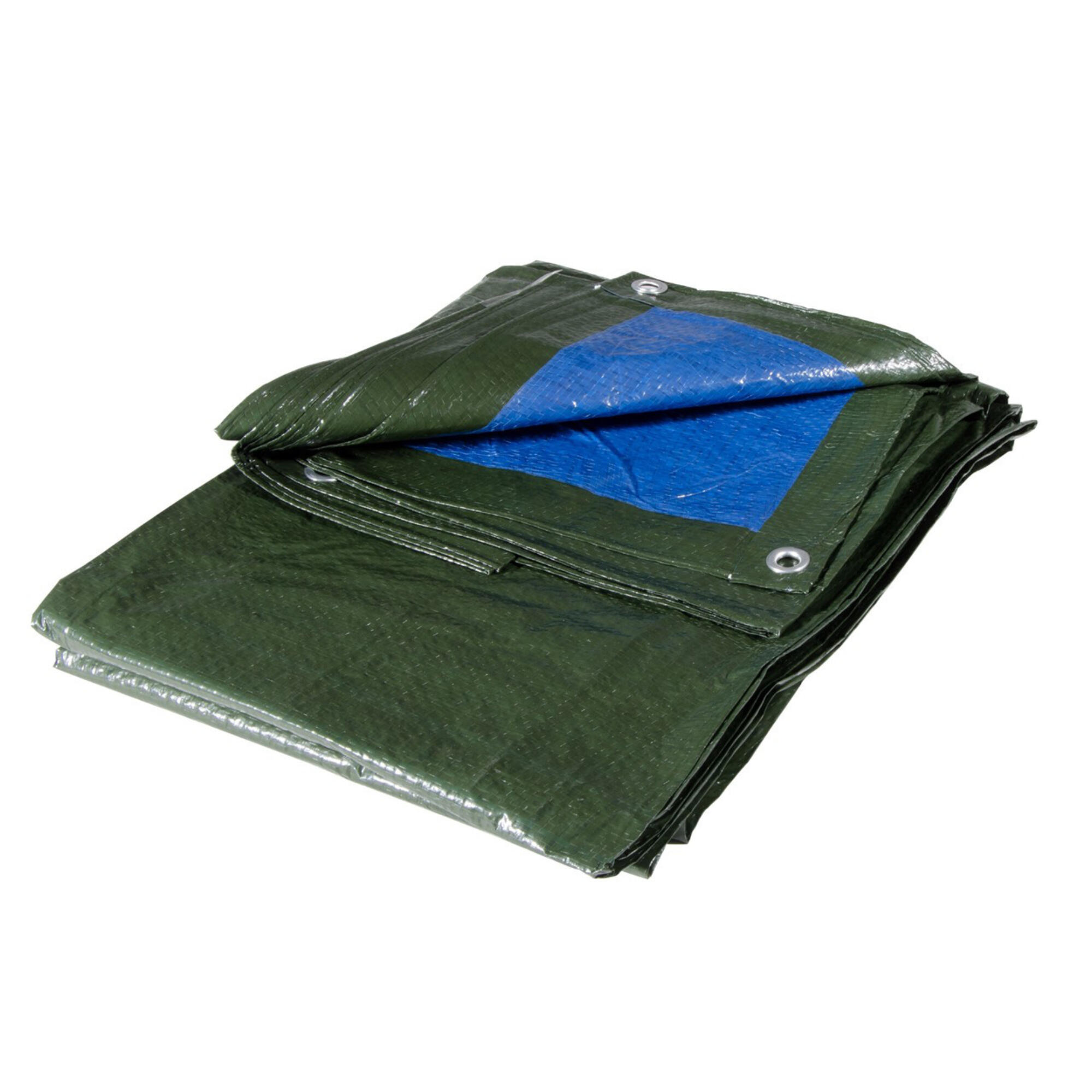 Prelata hidroizolanta, HDPE, inele aluminiu, 70 gr/m², 5 x 8 m, verde
