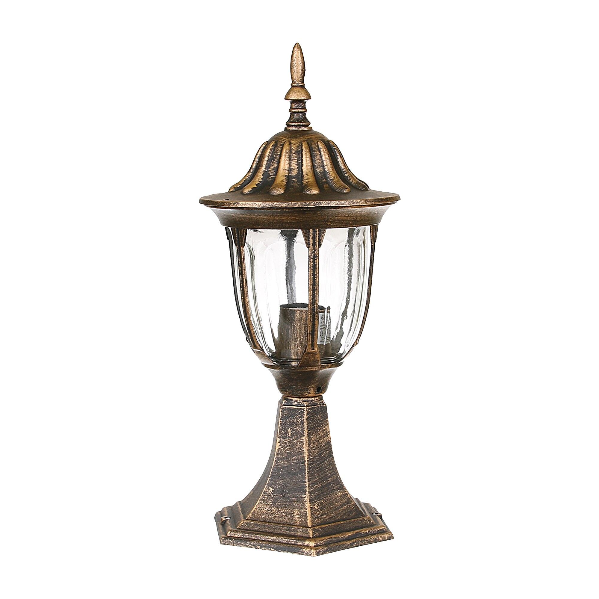 Stalp iluminat exterior, baliza Florencia, H 30 cm, IP 43, maro