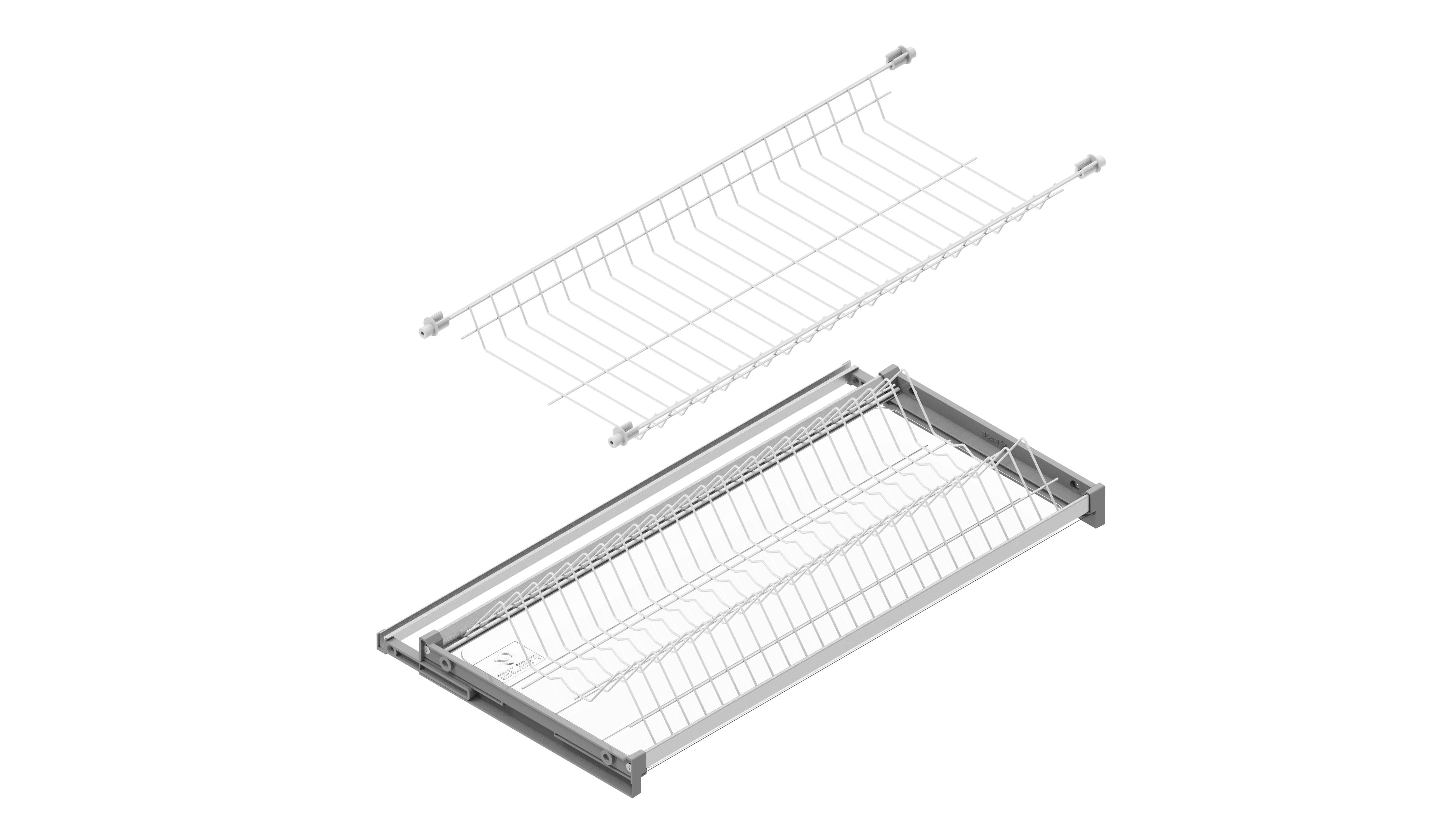 Suszarka do naczyń szafkowa 45 cm biała z profilem Variant1 Rejs