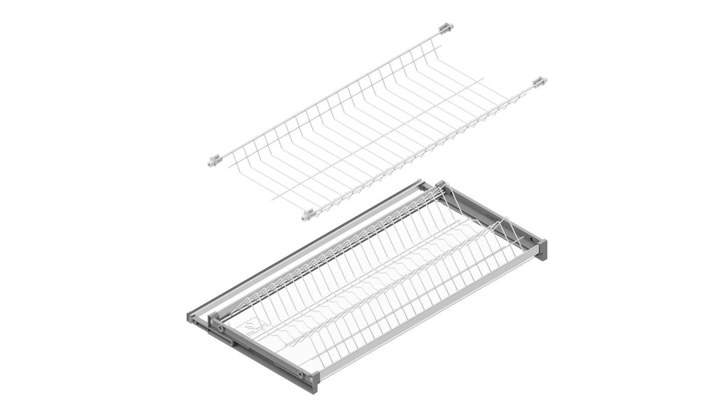 Suszarka do naczyń szafkowa 40 cm biała z profilem Variant1 Rejs