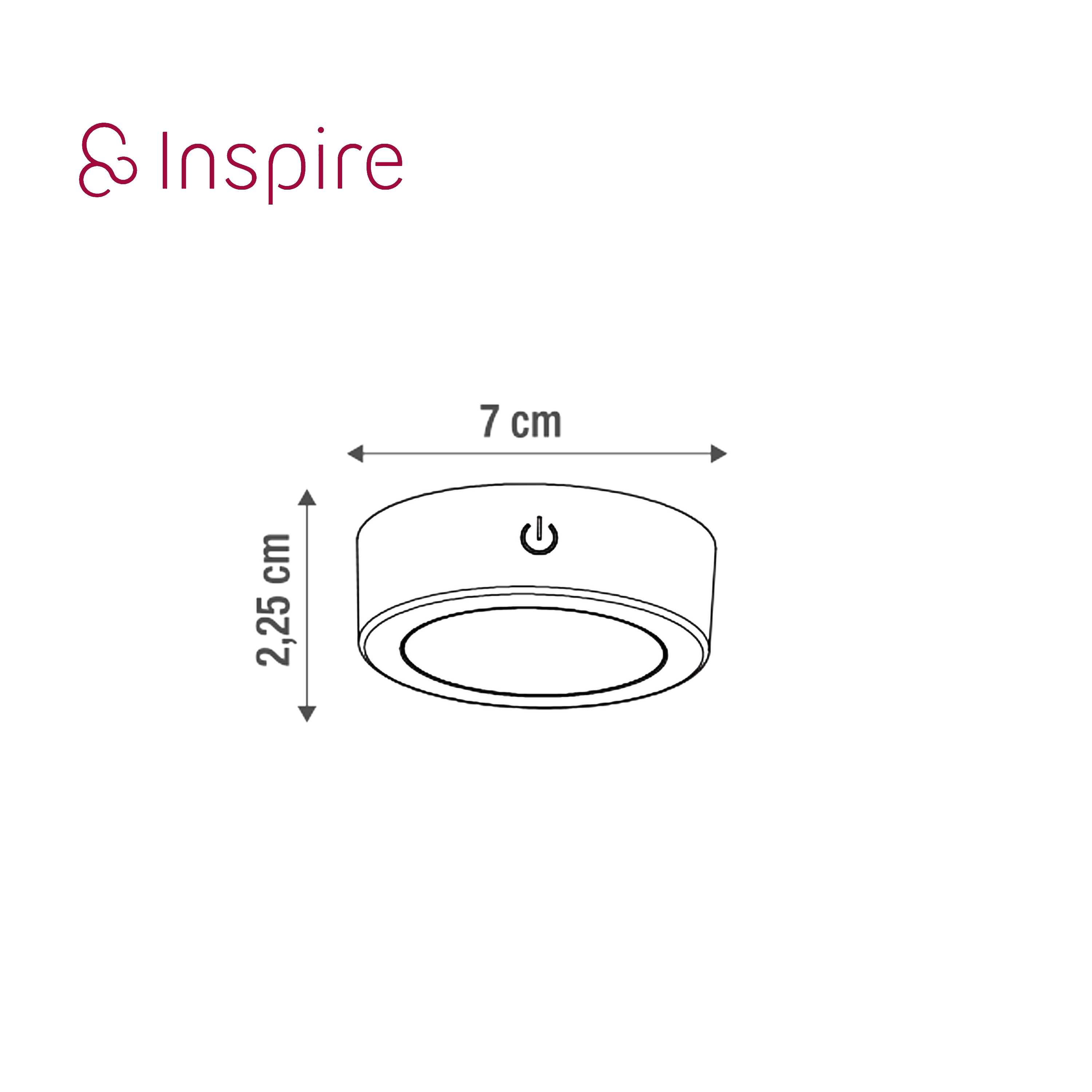 Spot LED Lakao, rechargeable USBC, D.7 cm 210 lumens blanc neutre, INSPIRE noir - 8