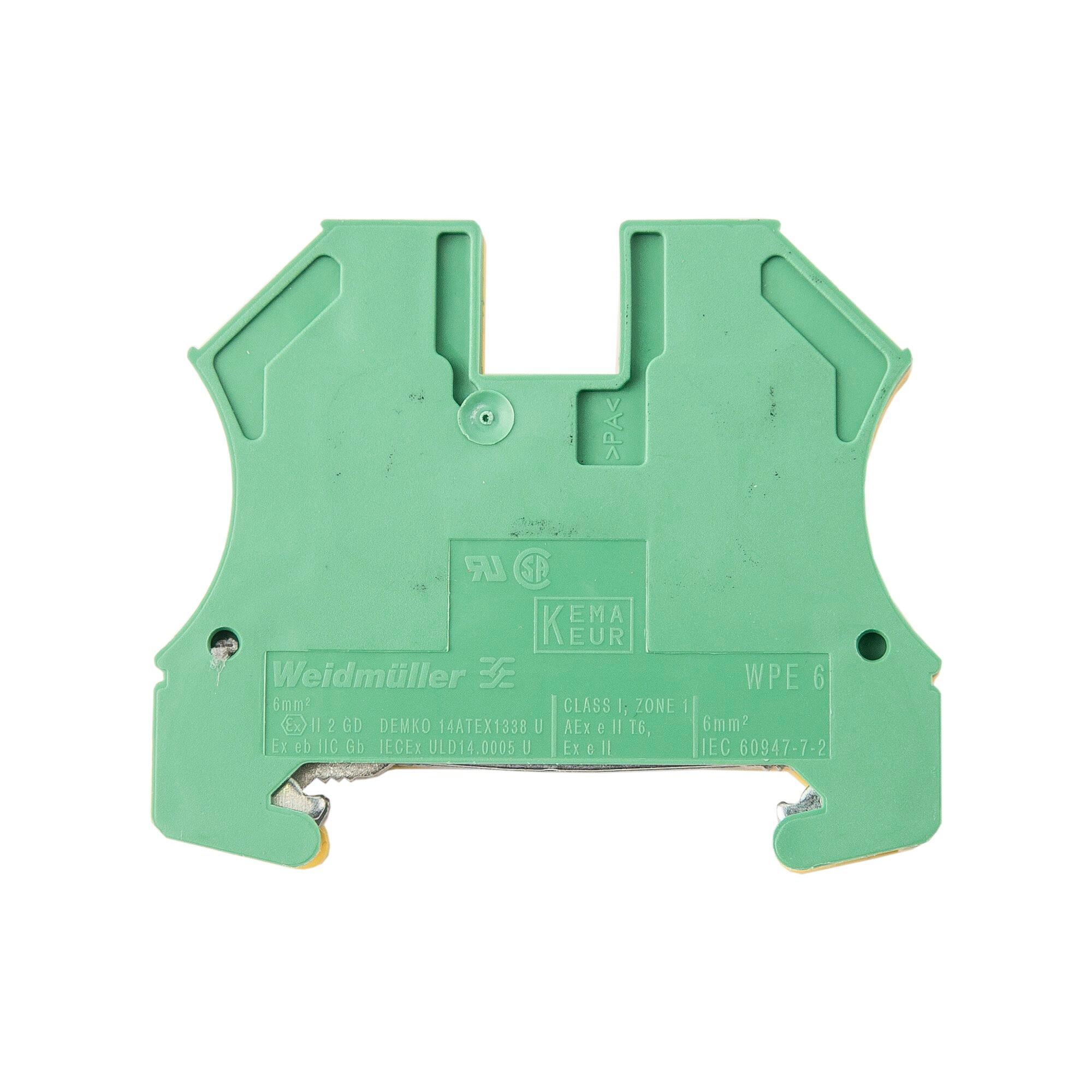 Clema impamantare Weidmuller, pe sina, 10 mm