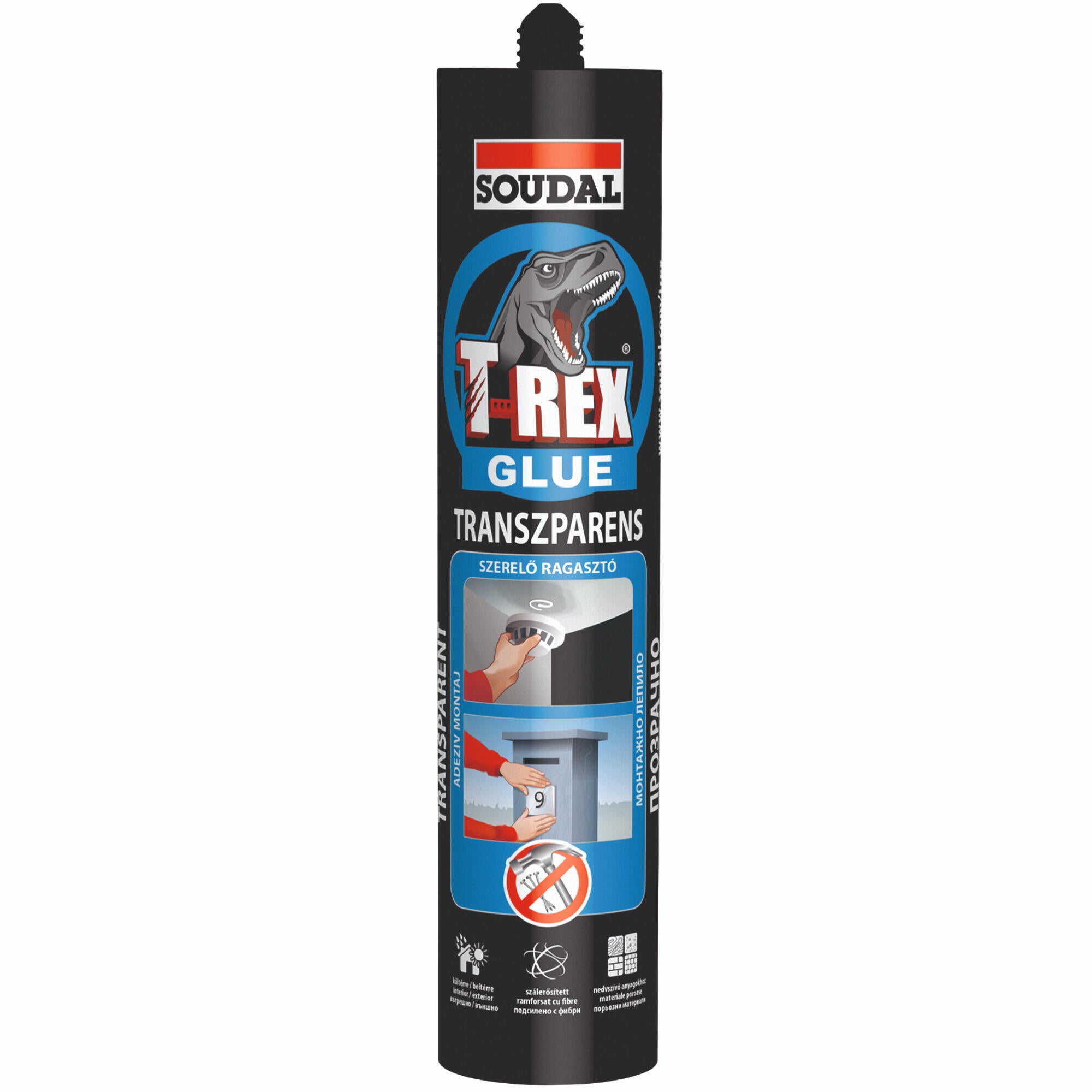 Adeziv T-Rex, de asamblare si montaj, 310 ml, transparent