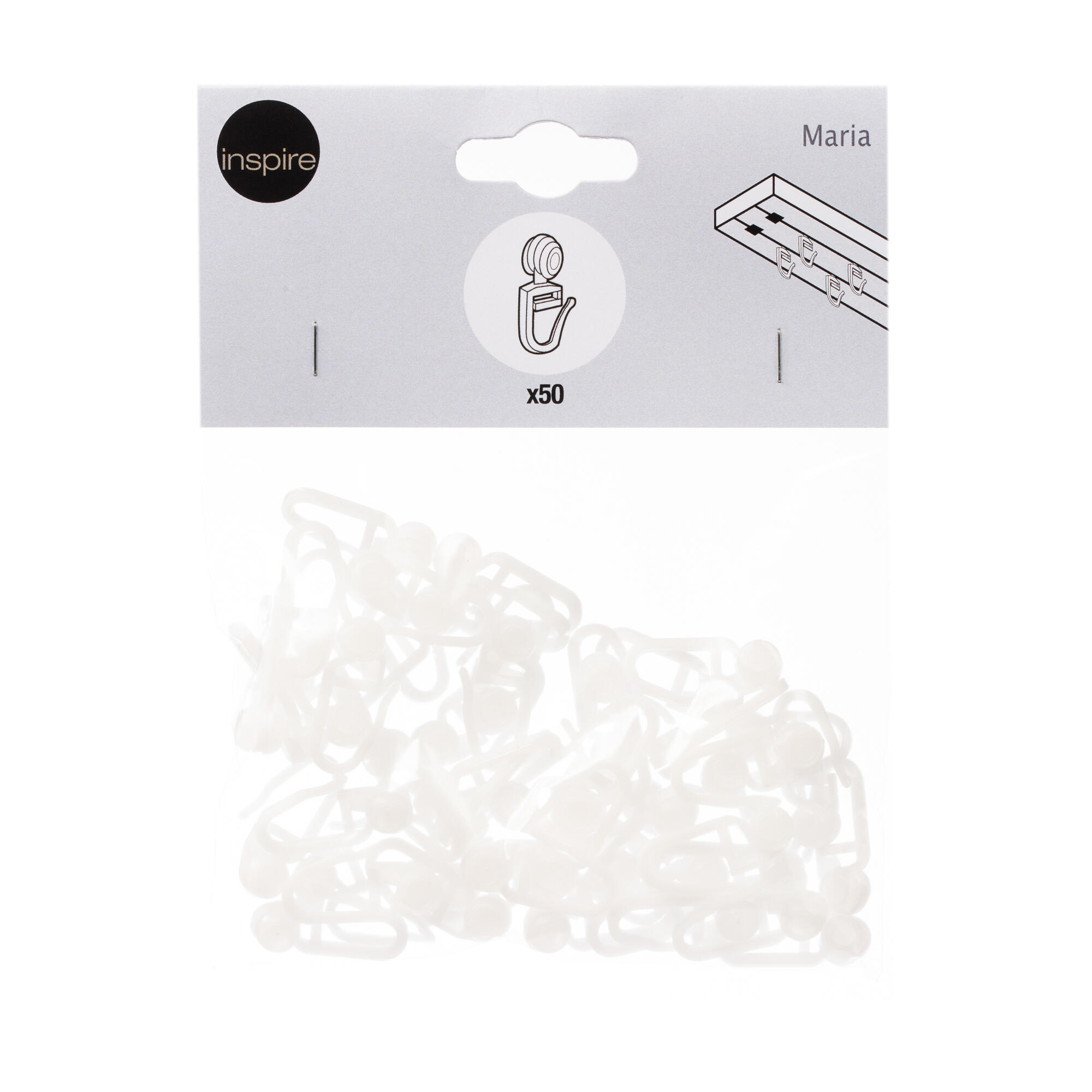 Set 50 calareti universali Inspire Maria, alb | Leroy Merlin