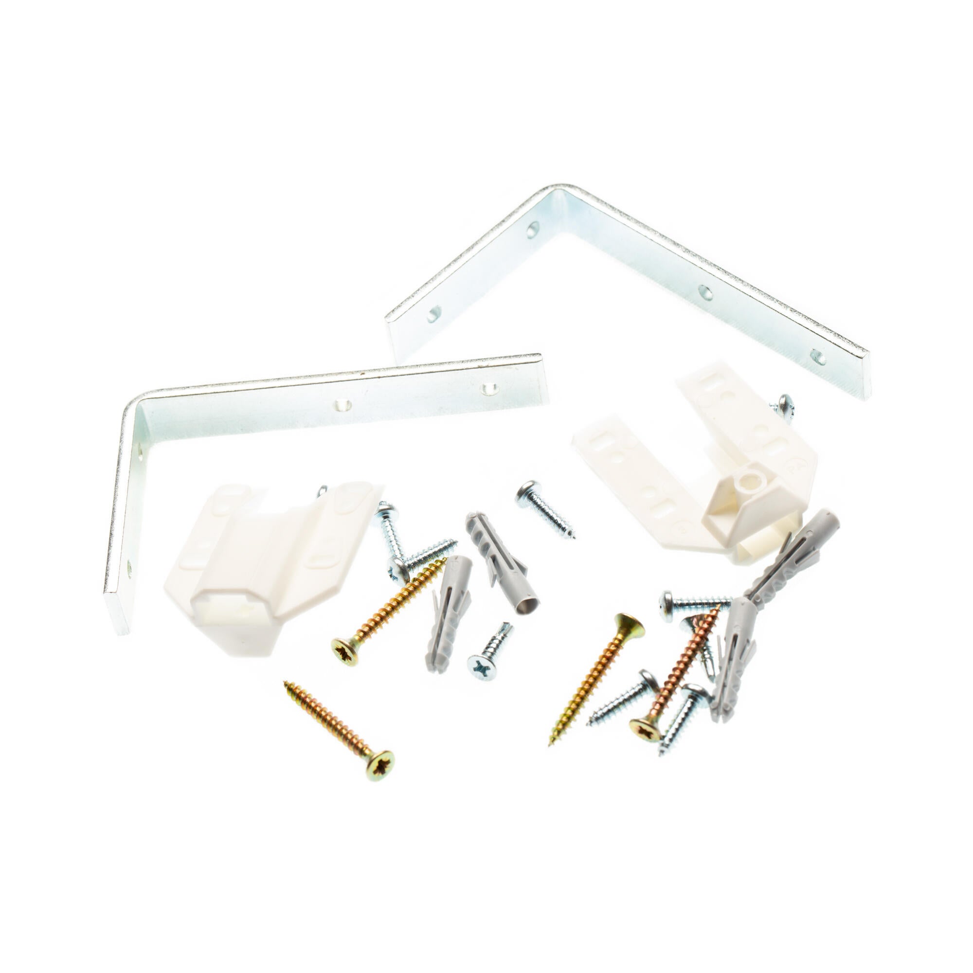 Console Perete Set 2 console perete sina PVC Inspire Maria, alb/gri | Leroy Merlin