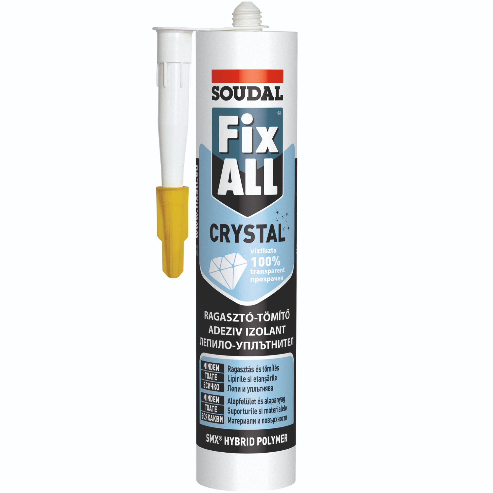 Adeziv Soudal Fix All Crystal, de asamblare si montaj, polimeric