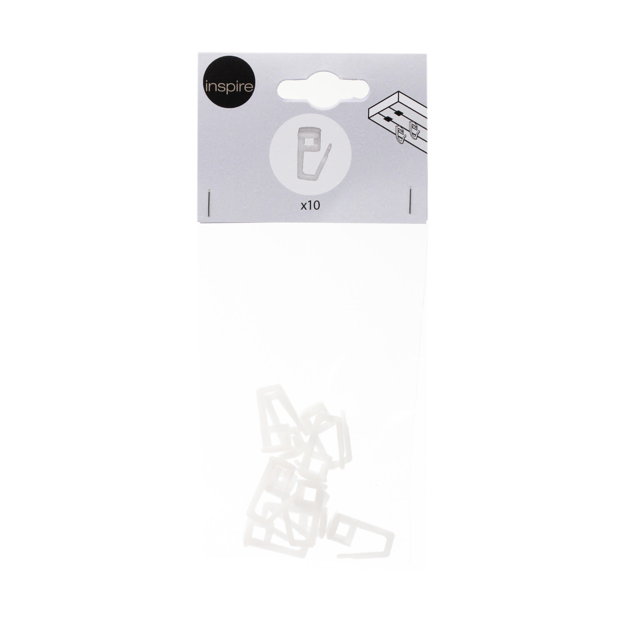 Set 10 calareti universali sina PVC Inspire, alb | Leroy Merlin