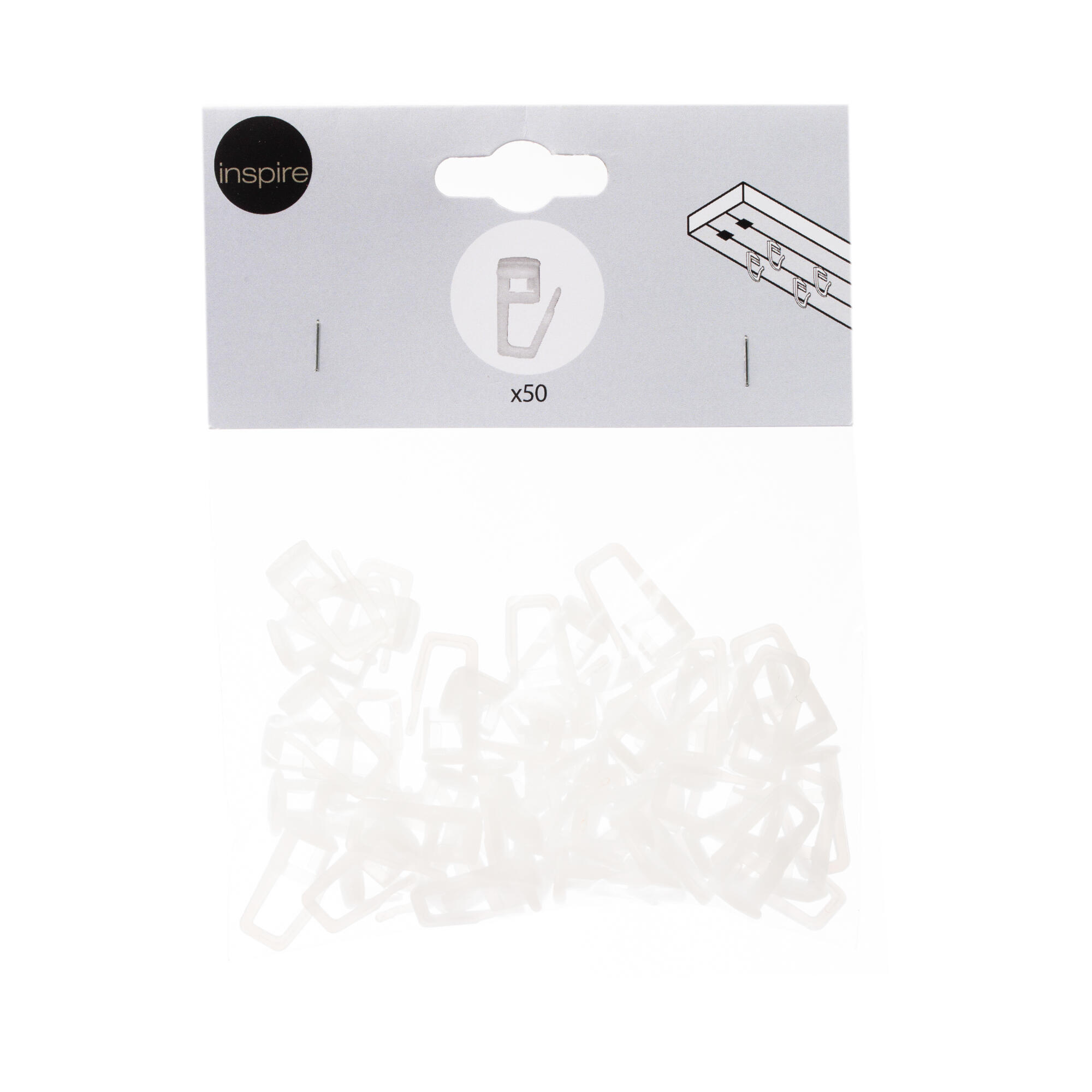 Set 50 calareti universali sina PVC Inspire, alb | Leroy Merlin