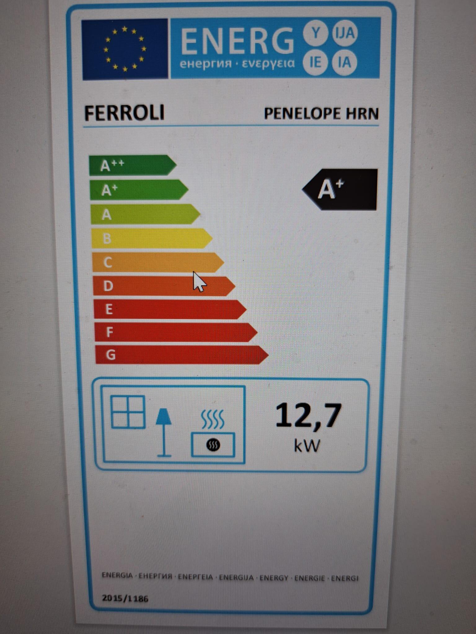 ESTUFA PELLETS PENELOPE HRN 14.1KW - 2