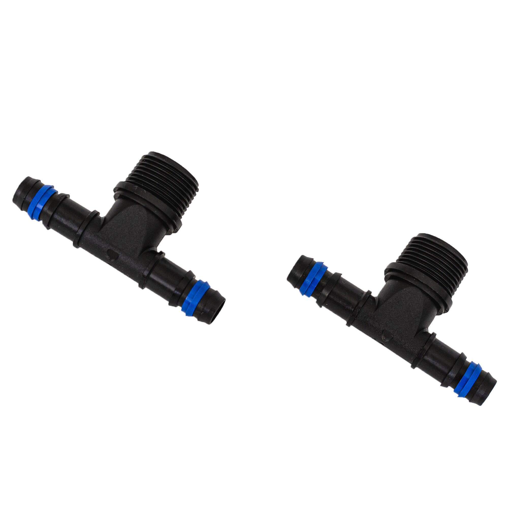 Teu pentru picurare, cu inel, PVC, 3/4' (set 2 buc)