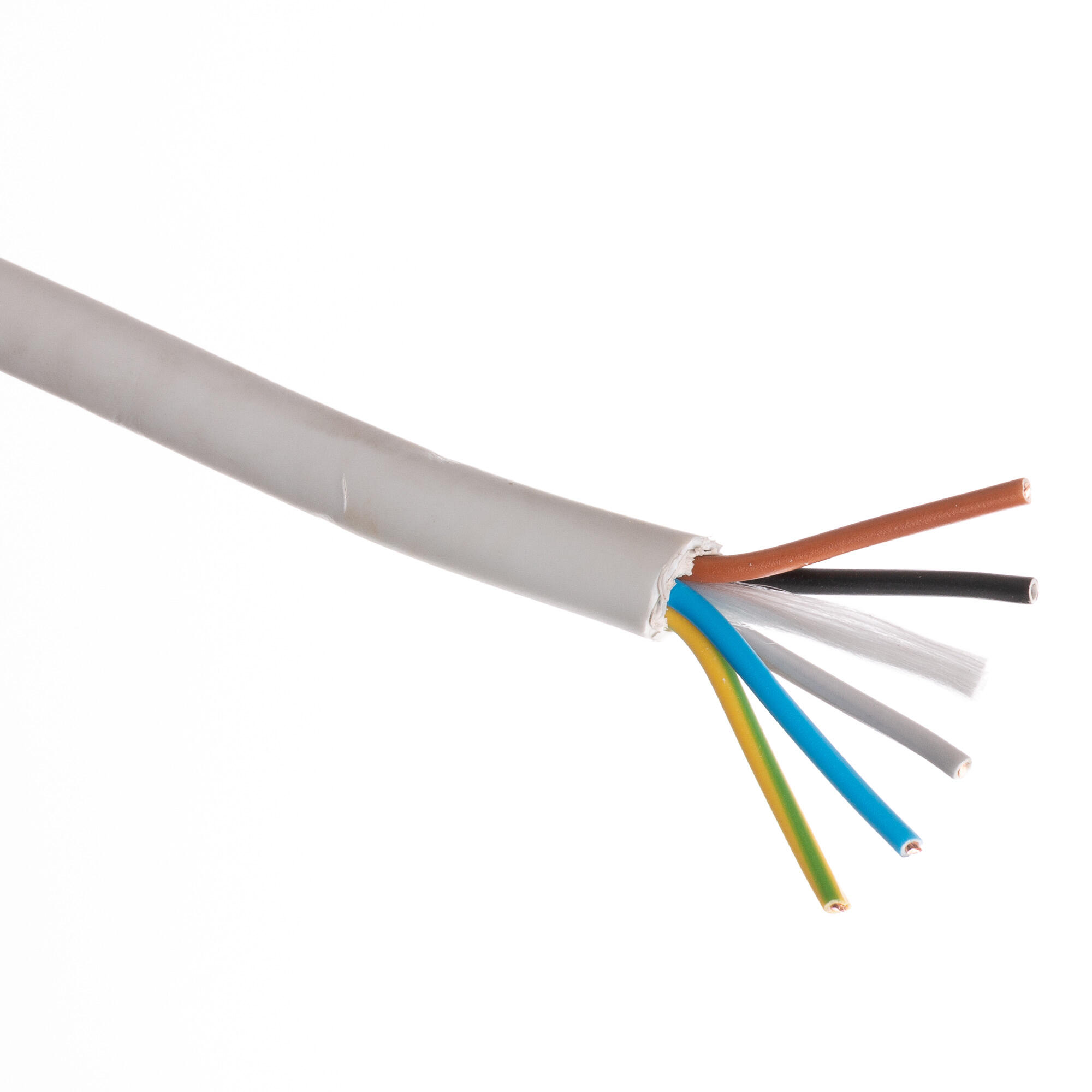 Cablu electric NYM-J, 5 x 1.5 mm², gri, la metru