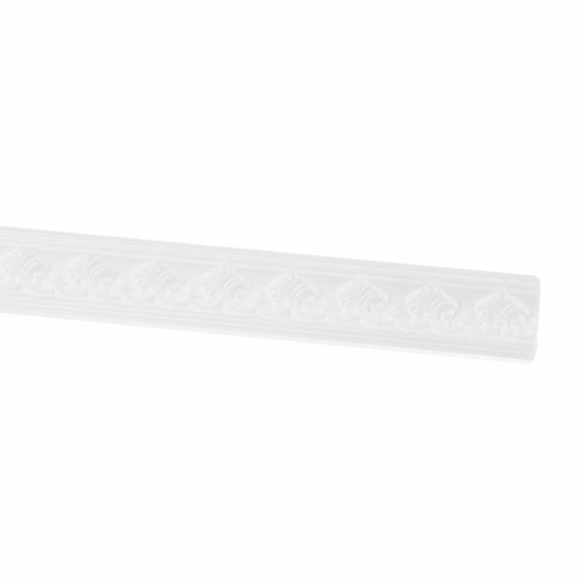 Bagheta polistiren expandat de colt 2827, 200 x 4.7 cm, alb