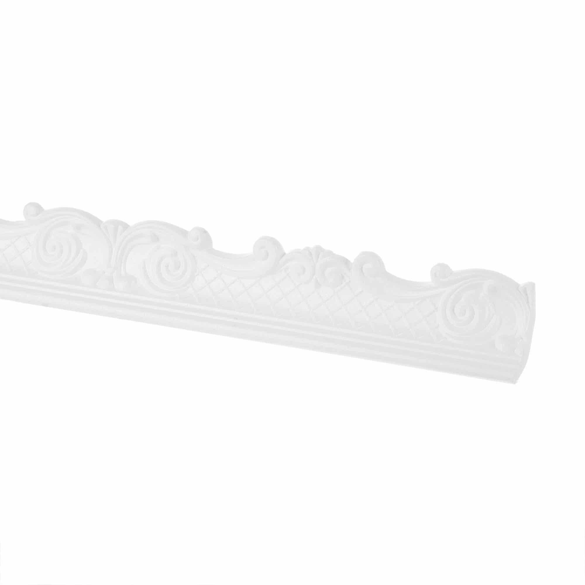 Bagheta polistiren expandat de colt 2814, 200 x 8 cm, alb