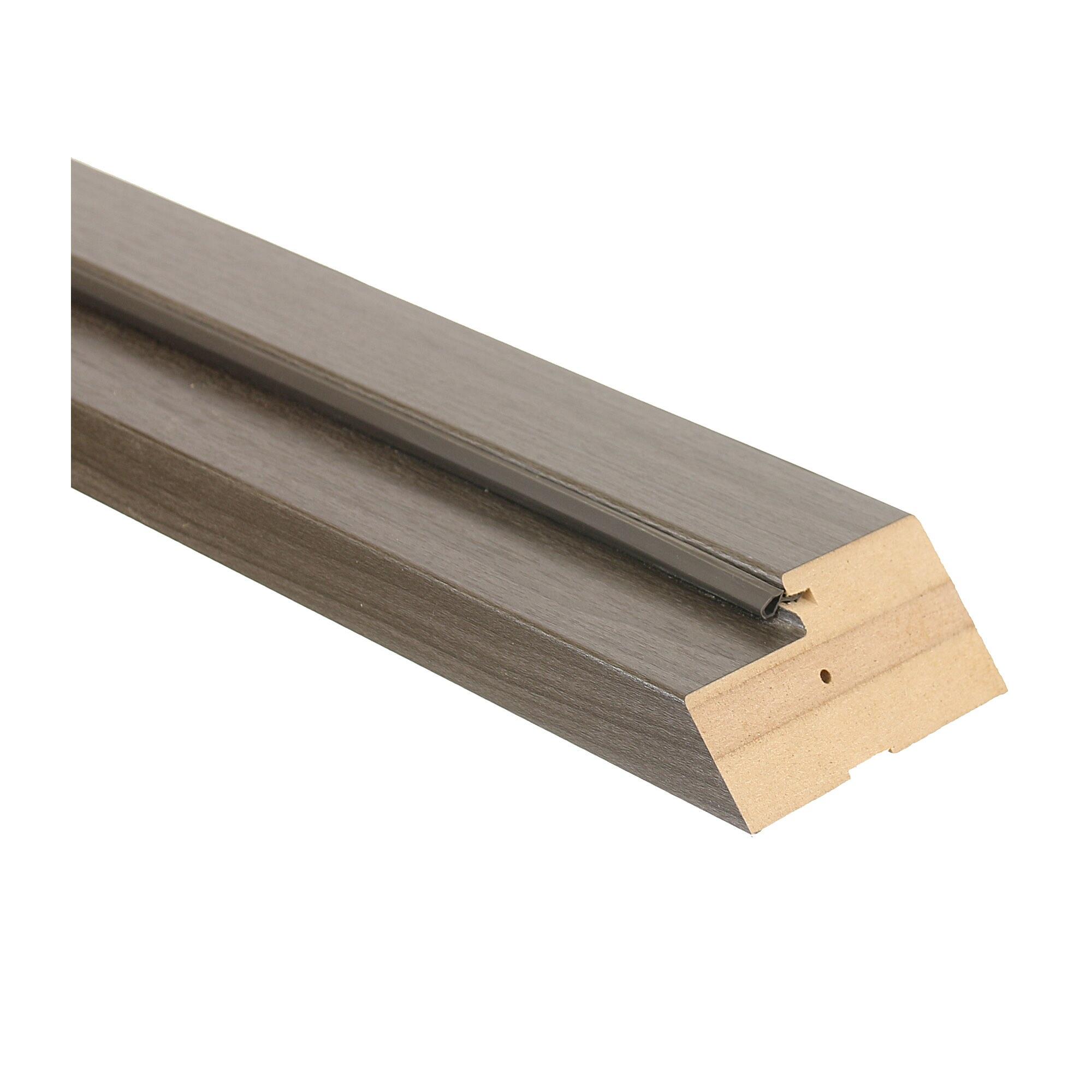 Toc si pervaz usa latime 60 cm, drept, fix, latime 10 cm, MDF, gri