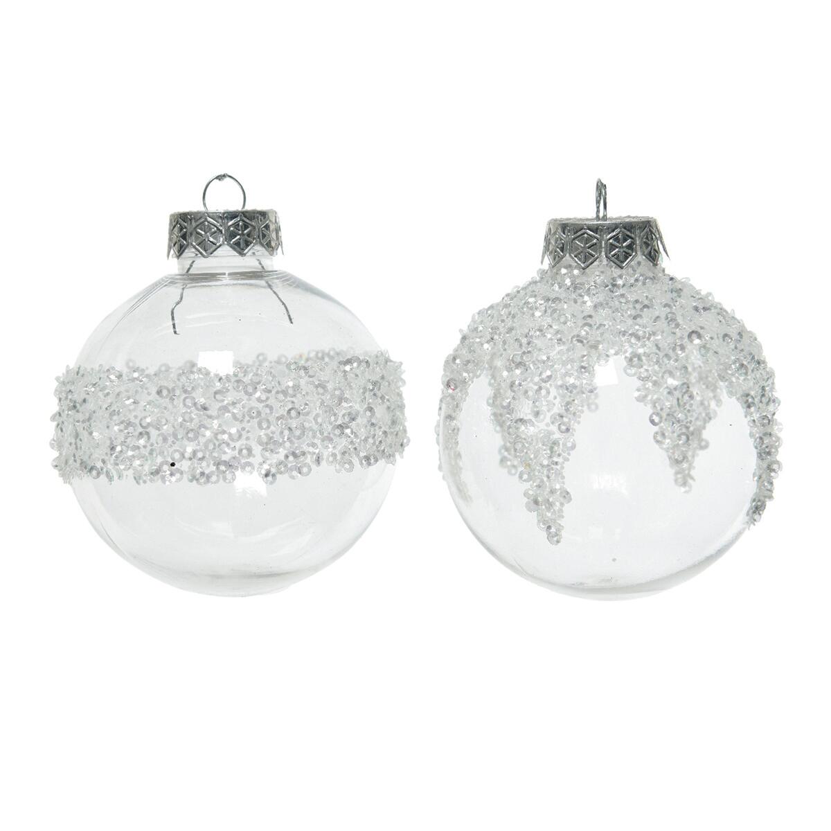 54 Palline Di Natale Trasparenti Fai Da Te In Plastica – 6cm – Riempibili Con Caramelle, Piccoli Regali O Decorazioni. Ideali Per Addobbare L'Albero, Matrimoni E Feste!