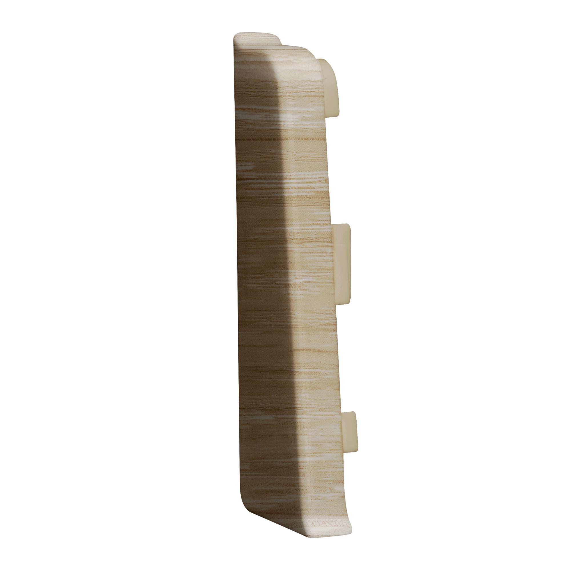 Terminatie pentru plinta PVC, Edmond 60.132, stejar, 2 buc/pachet