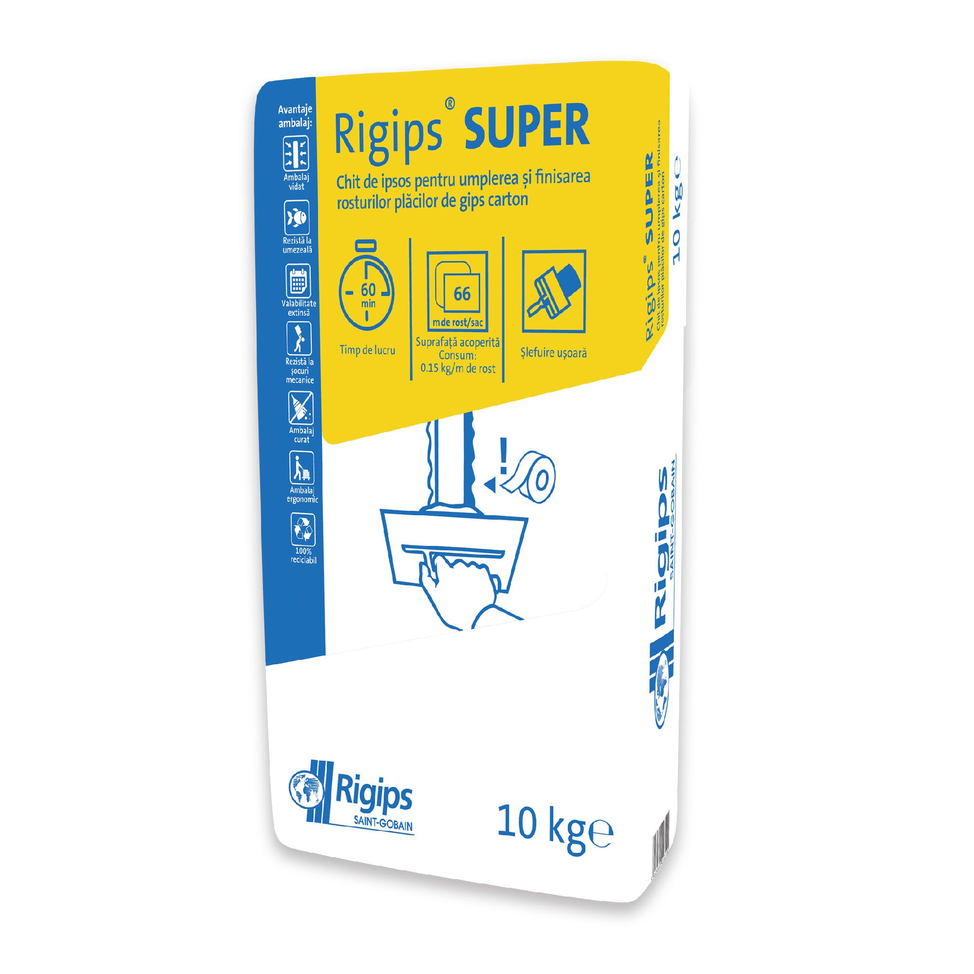 Ipsos imbinare Rigips Super, tip pudra, 10 kg | Leroy Merlin