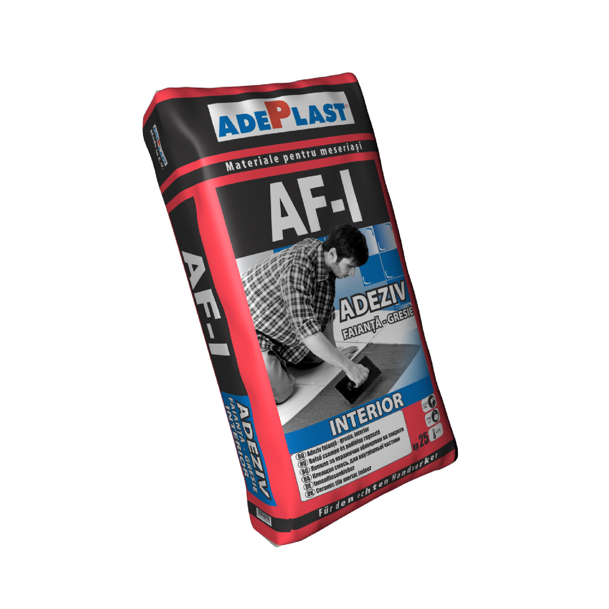 Adeziv placari ceramice, interior, Adeplast AF-I, gri, 25 kg