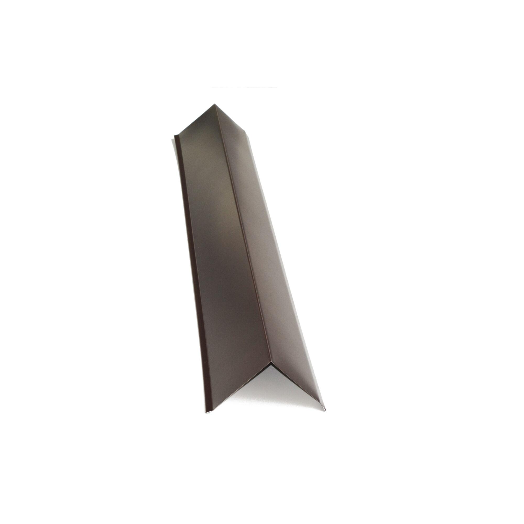 Cornier margine Super Eco, metal, 2000 x 140 x 0.35 mm, maro lucios