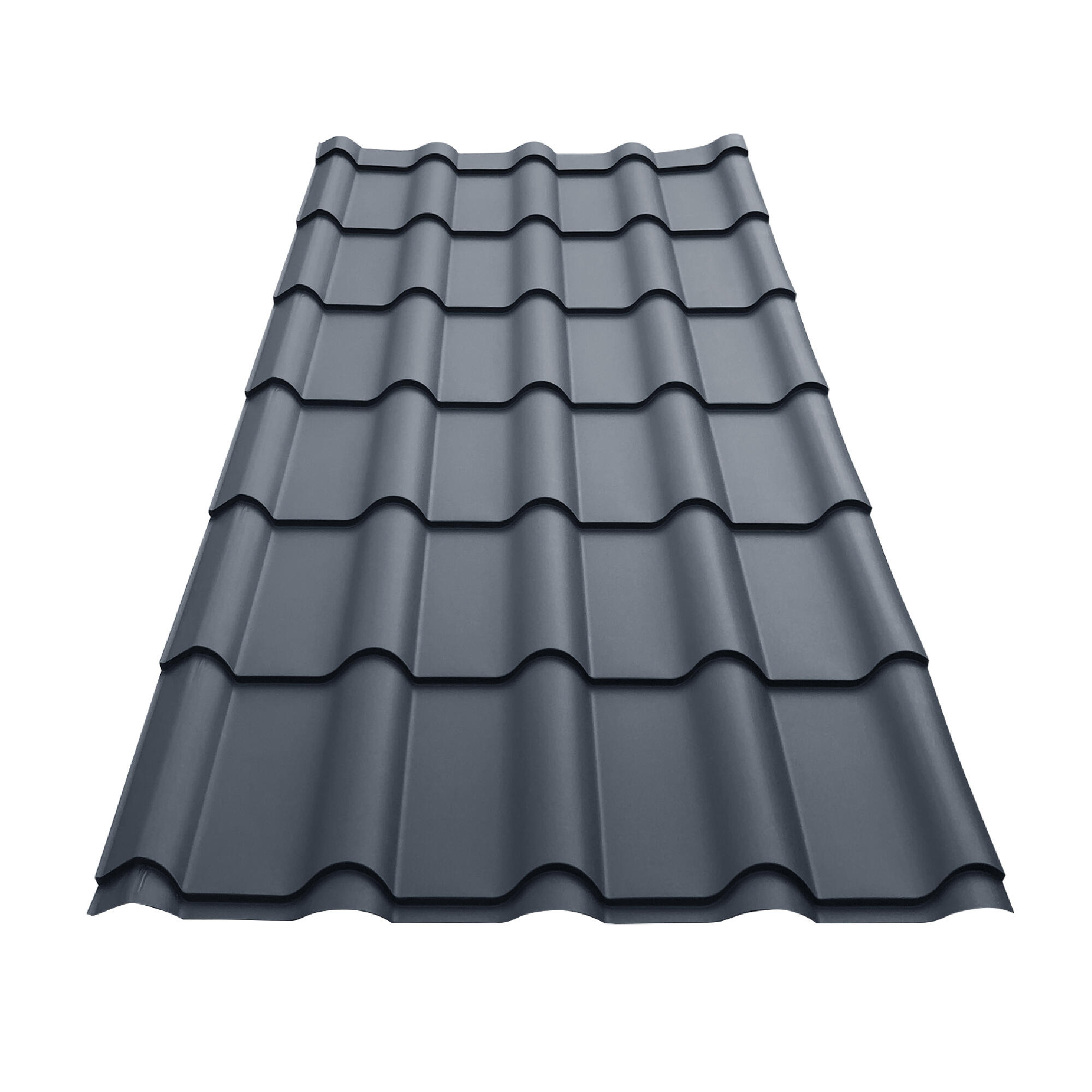 Tigla metalica Bravo, 2940 x 1185 x 0.50 mm, gri, mat