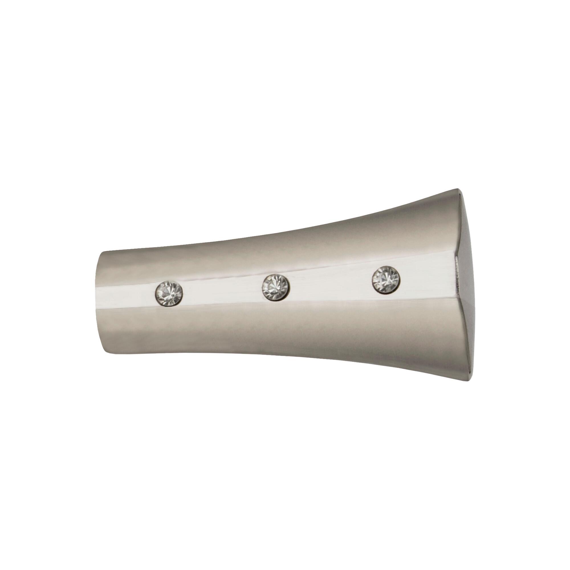 Capat galerie metal Santiago, diametru 19 mm, argintiu