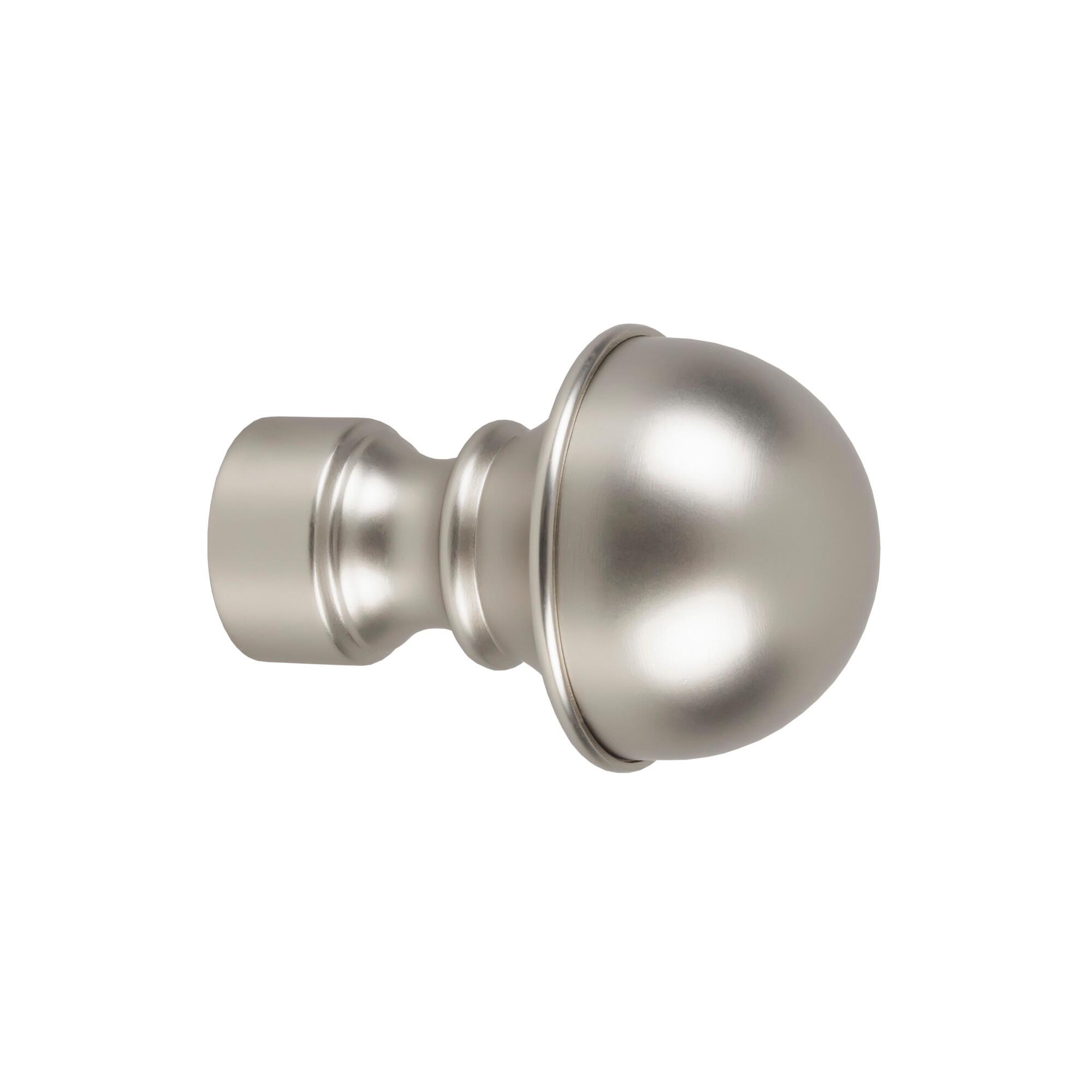 Capat galerie metal Nowa, diametru 25 mm, argintiu