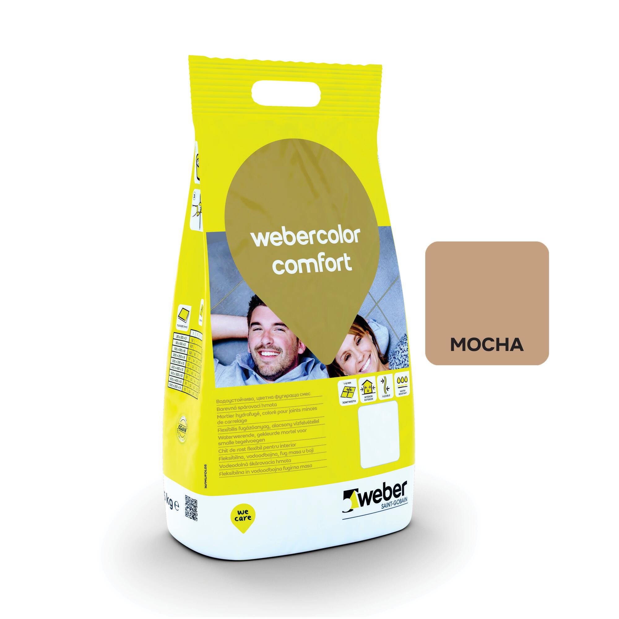 Chit de rosturi gresie si faianta Weber Comfort Mocha, maro