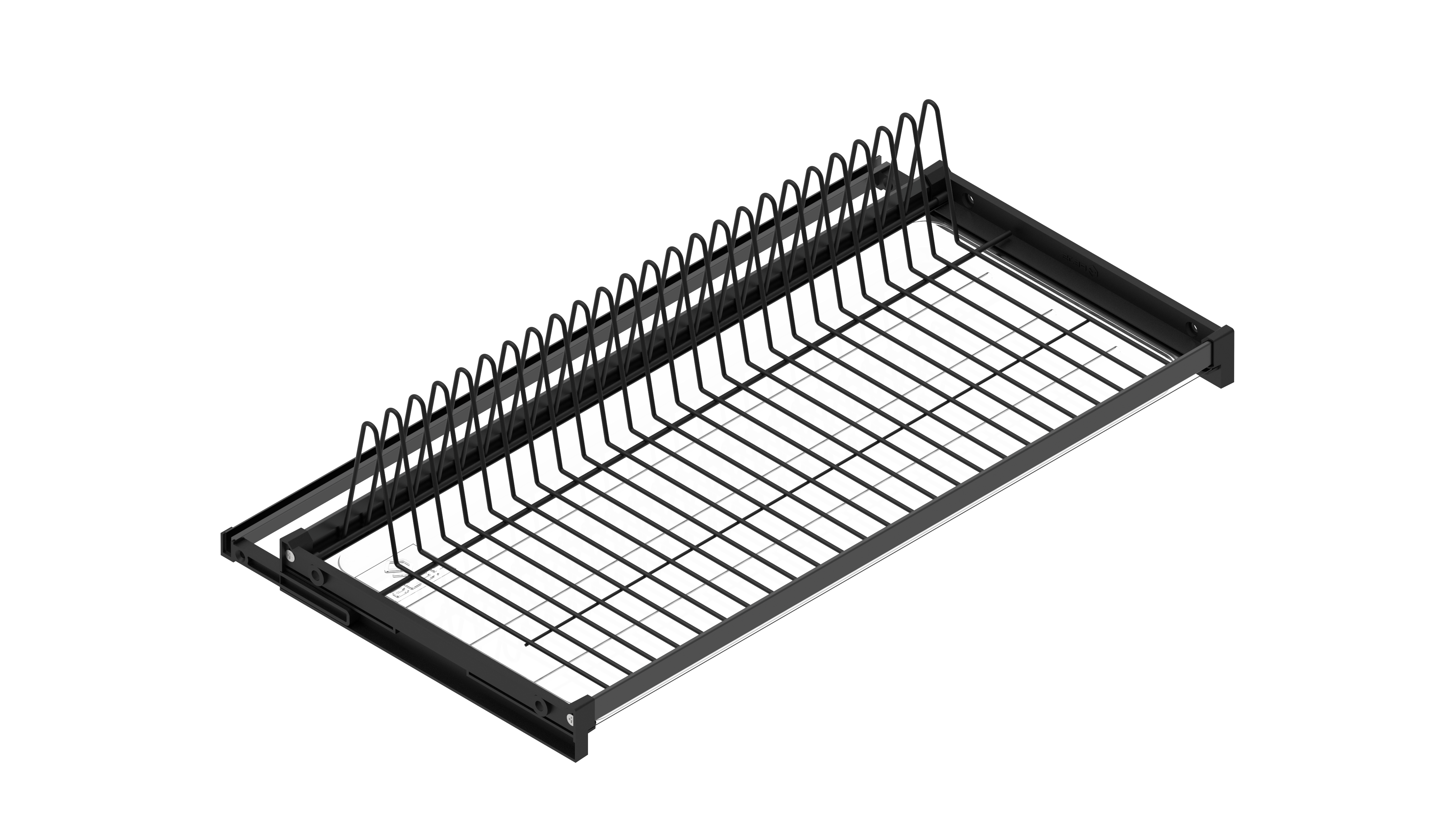 Suszarka do naczyń szafkowa 80 cm czarna jednopoziomowa Rejs