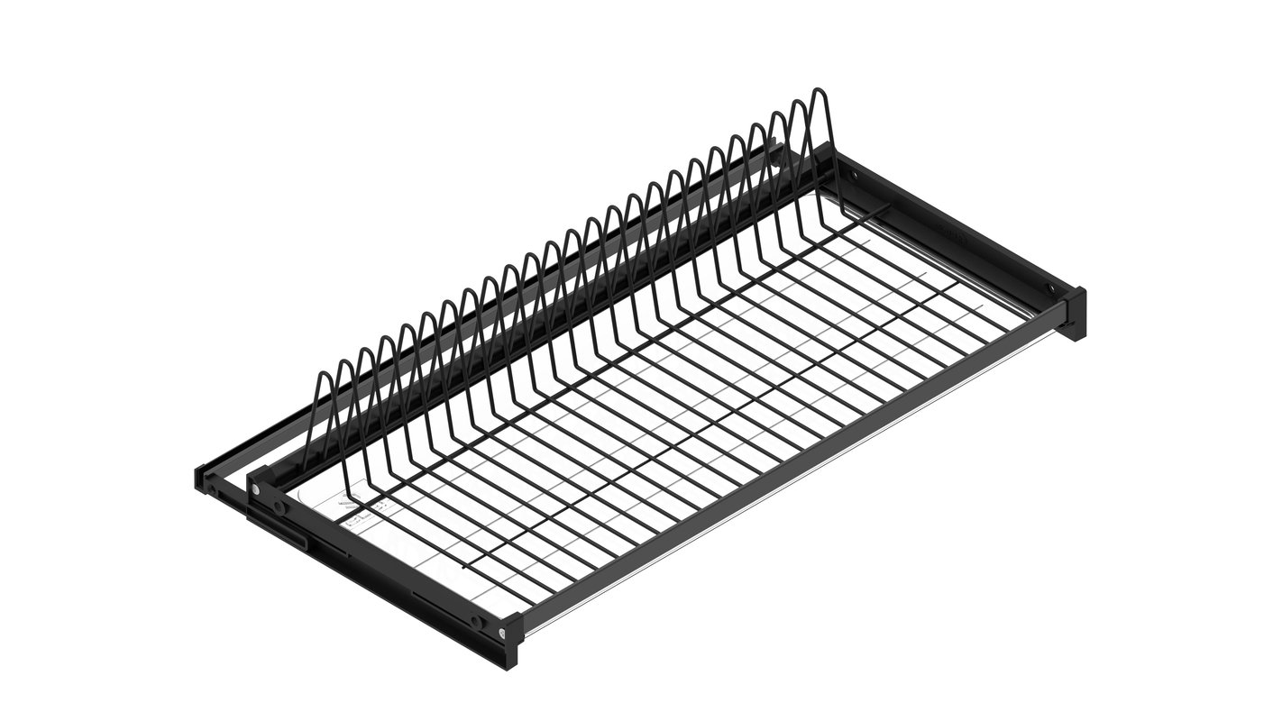 Suszarka do naczyń szafkowa 80 cm czarna jednopoziomowa Rejs