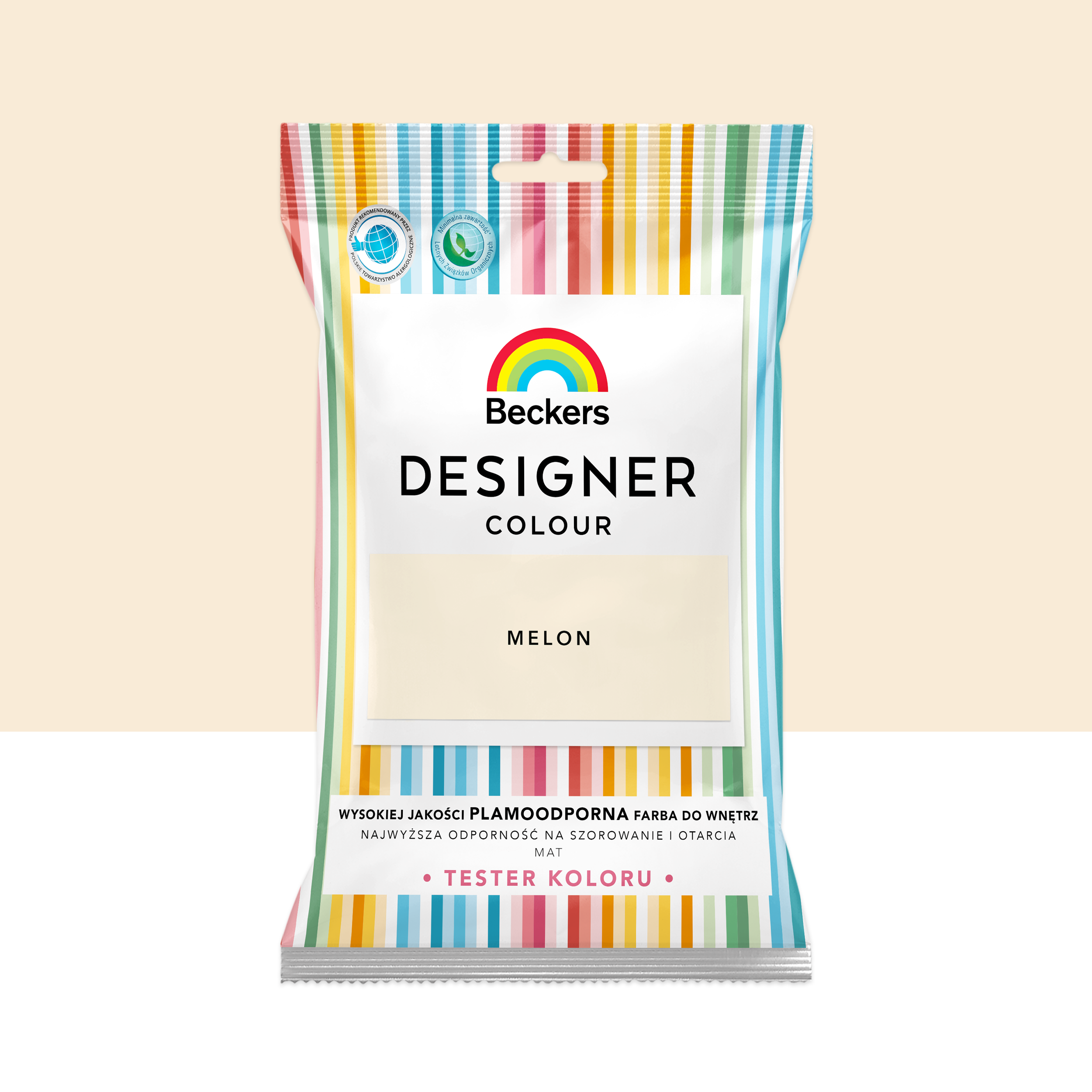 Tester farby Beckers Designer Colour Melon 50 ml