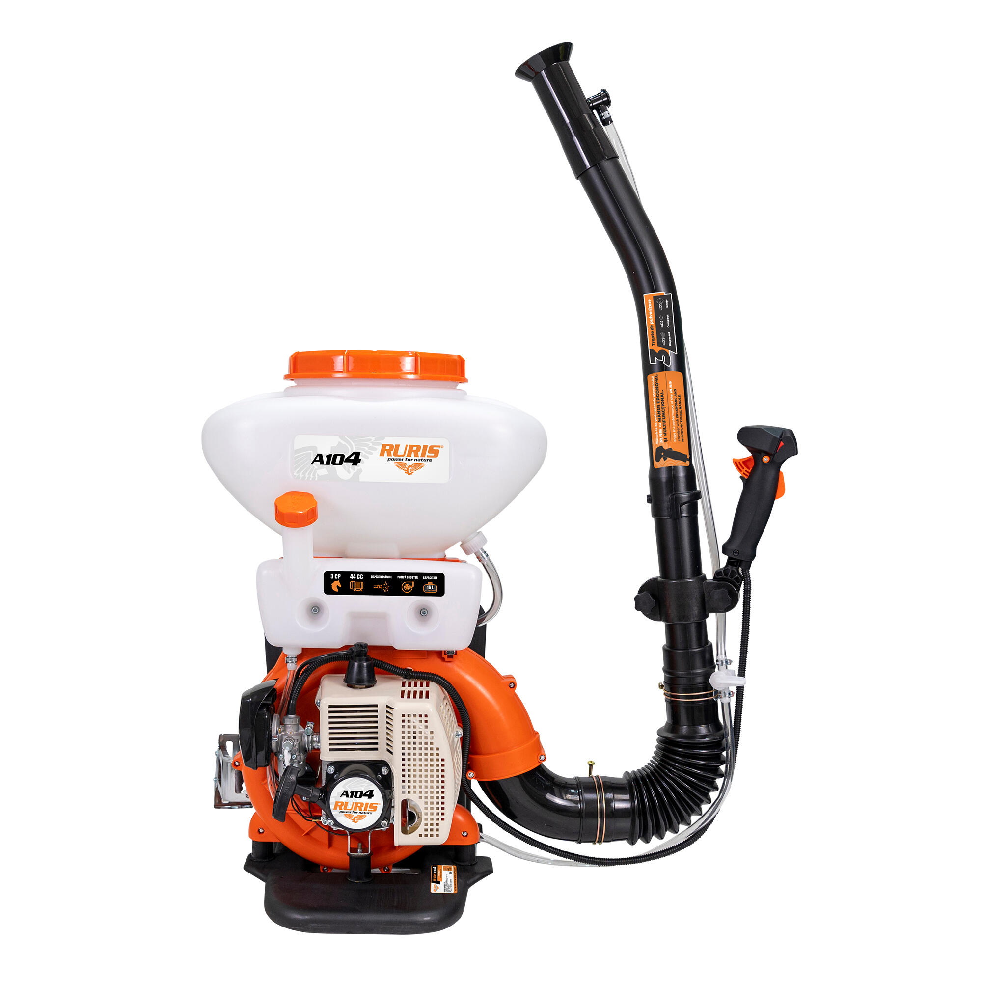 Atomizor Ruris A104, 3 CP, 2200 W, rezervor 16 L, cu kit protectie ...