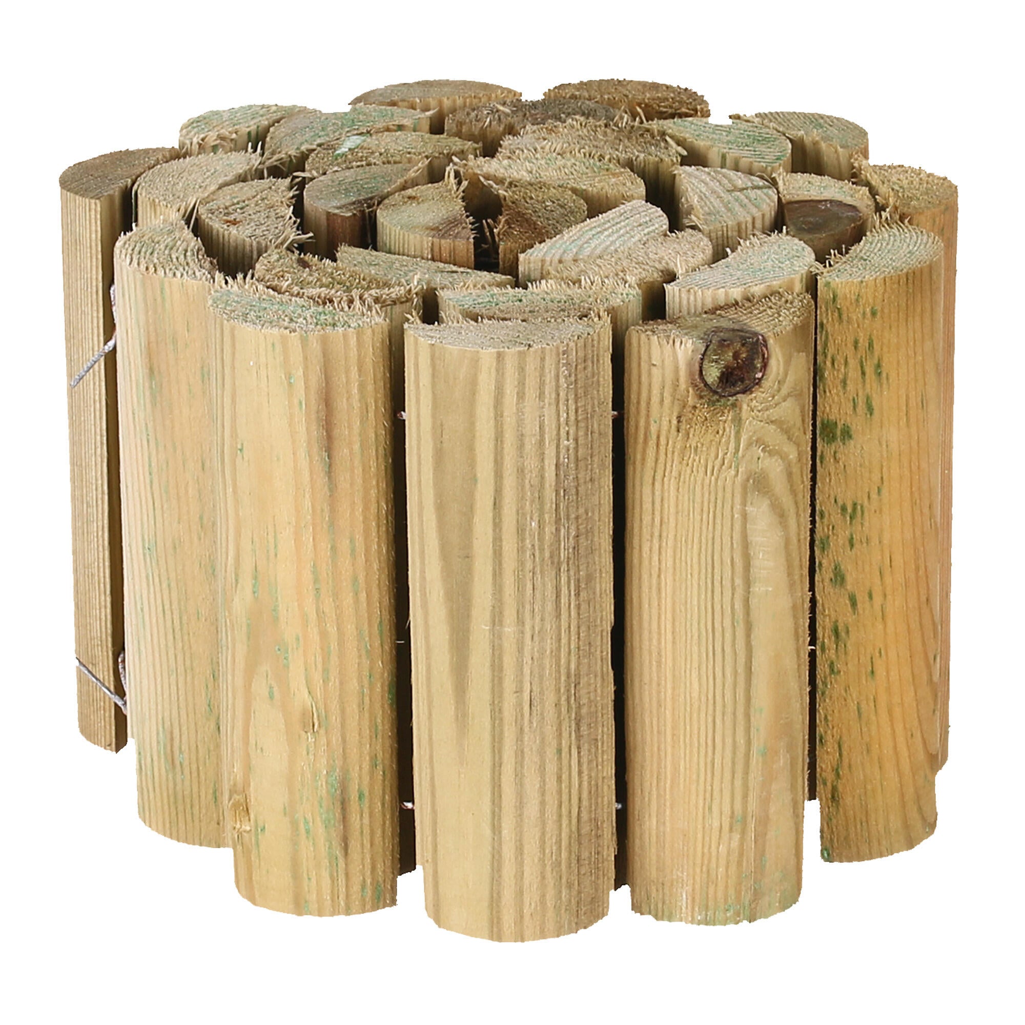 Bordura lemn pin Siloux, 150 x 15 x 2.5 cm, lemn natural