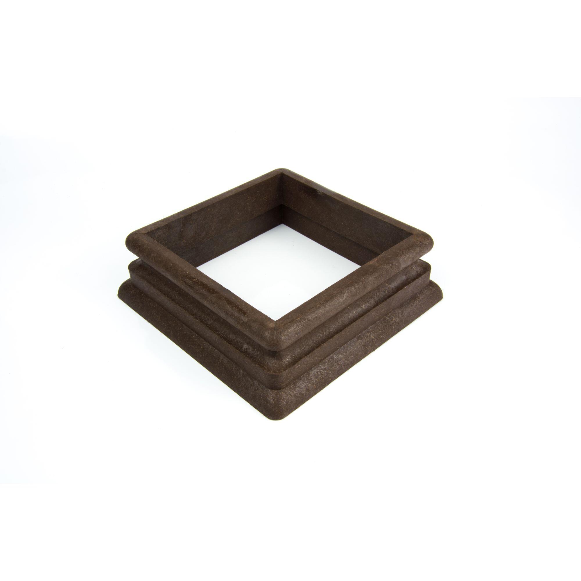 Guler pentru stalp, WPC, 90 x 90 x 50 mm, maro