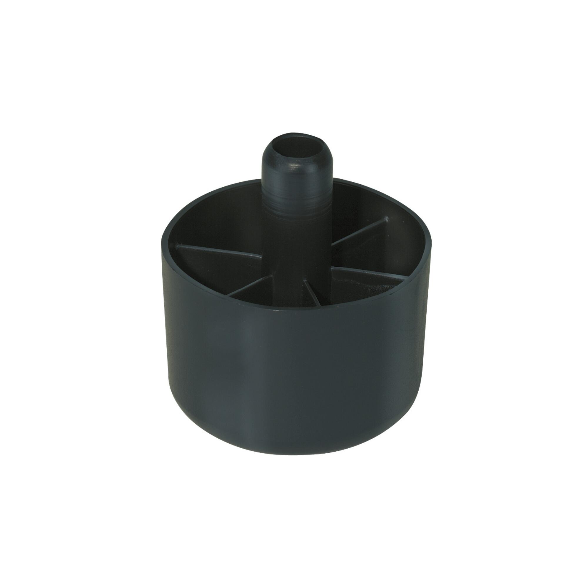 Picior mobila, Ø 50 mm, plastic, negru, mat (1 bucata) 1buc