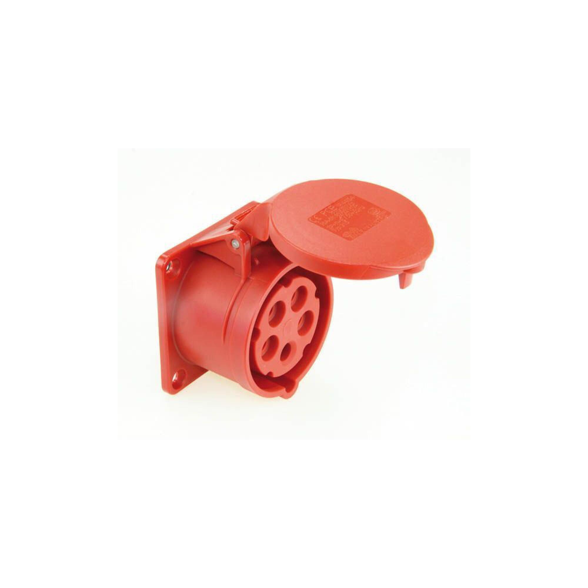 Priza industriala PCE, IP44, 5P, 32A, 380 V, montaj aplicat
