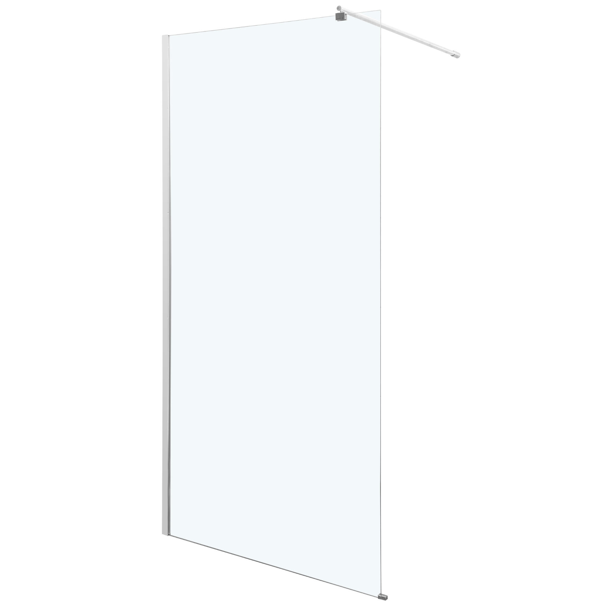 Perete dus walk-in Nerea, 5 mm, 90 x 190 cm, profil argintiu, finisaj crom