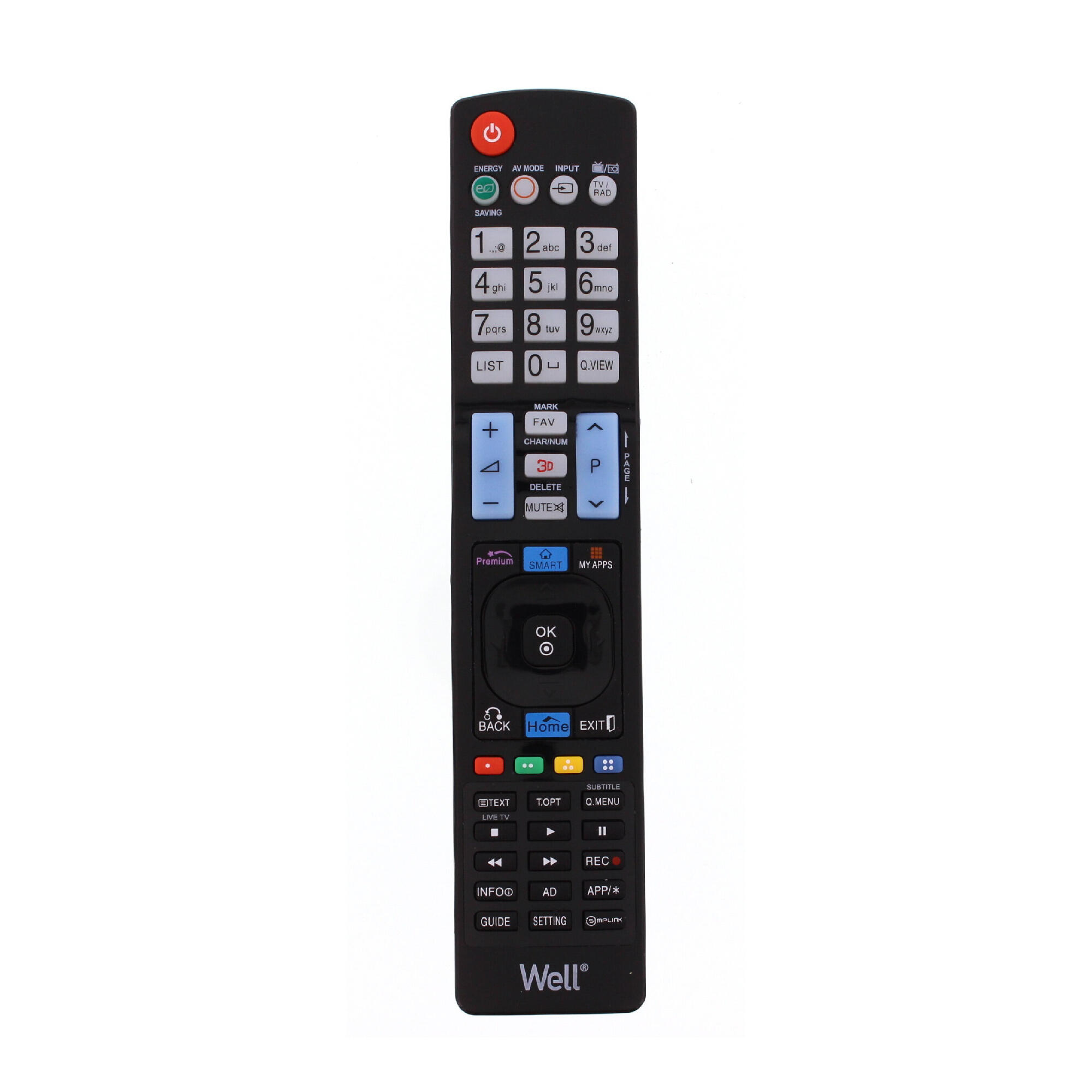 Telecomanda universala TV LCD LG, plastic, neagra | Leroy Merlin