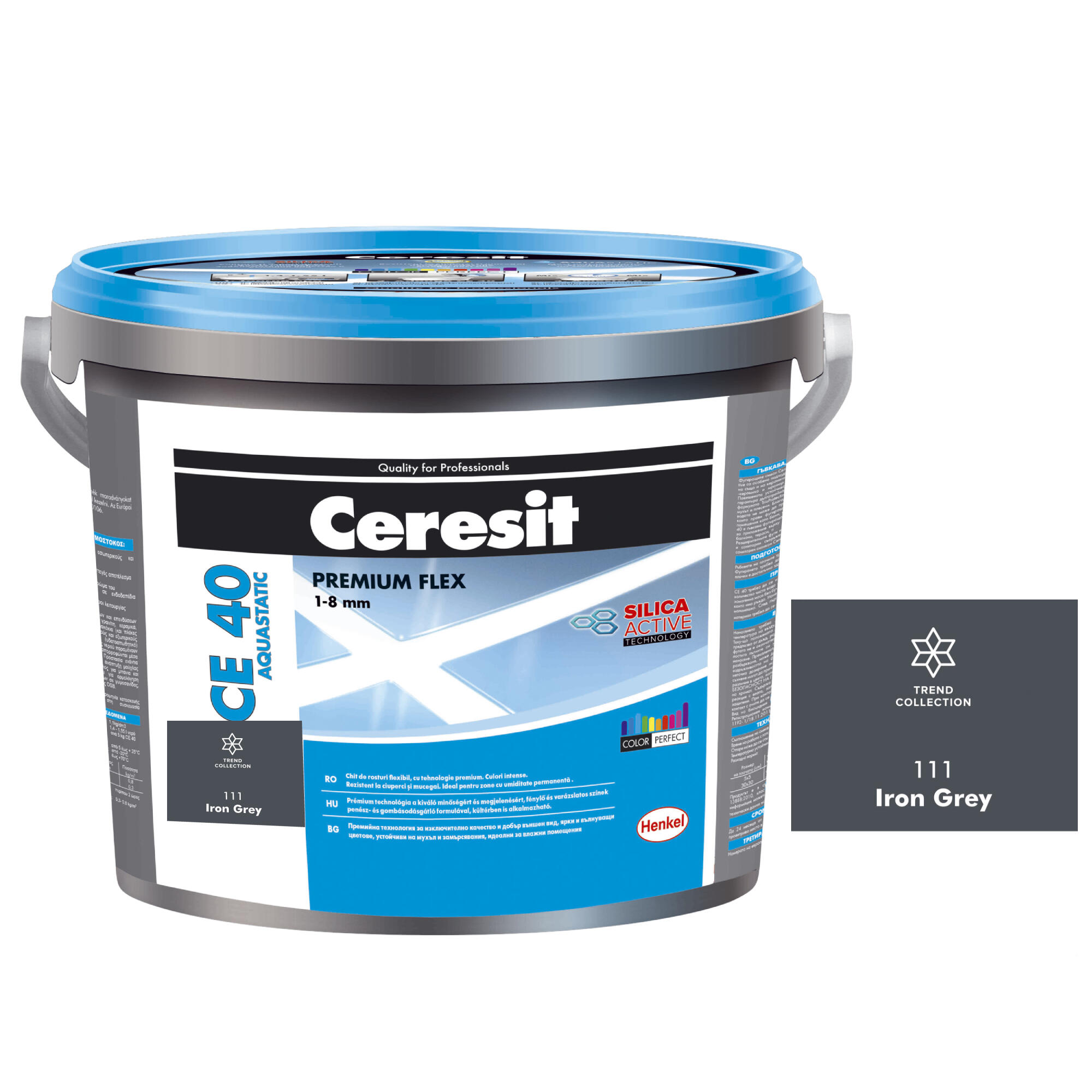 【eri】ハダクリエ Chit de rosturi praf gresie si faianta Ceresit CE 40 Iron Grey