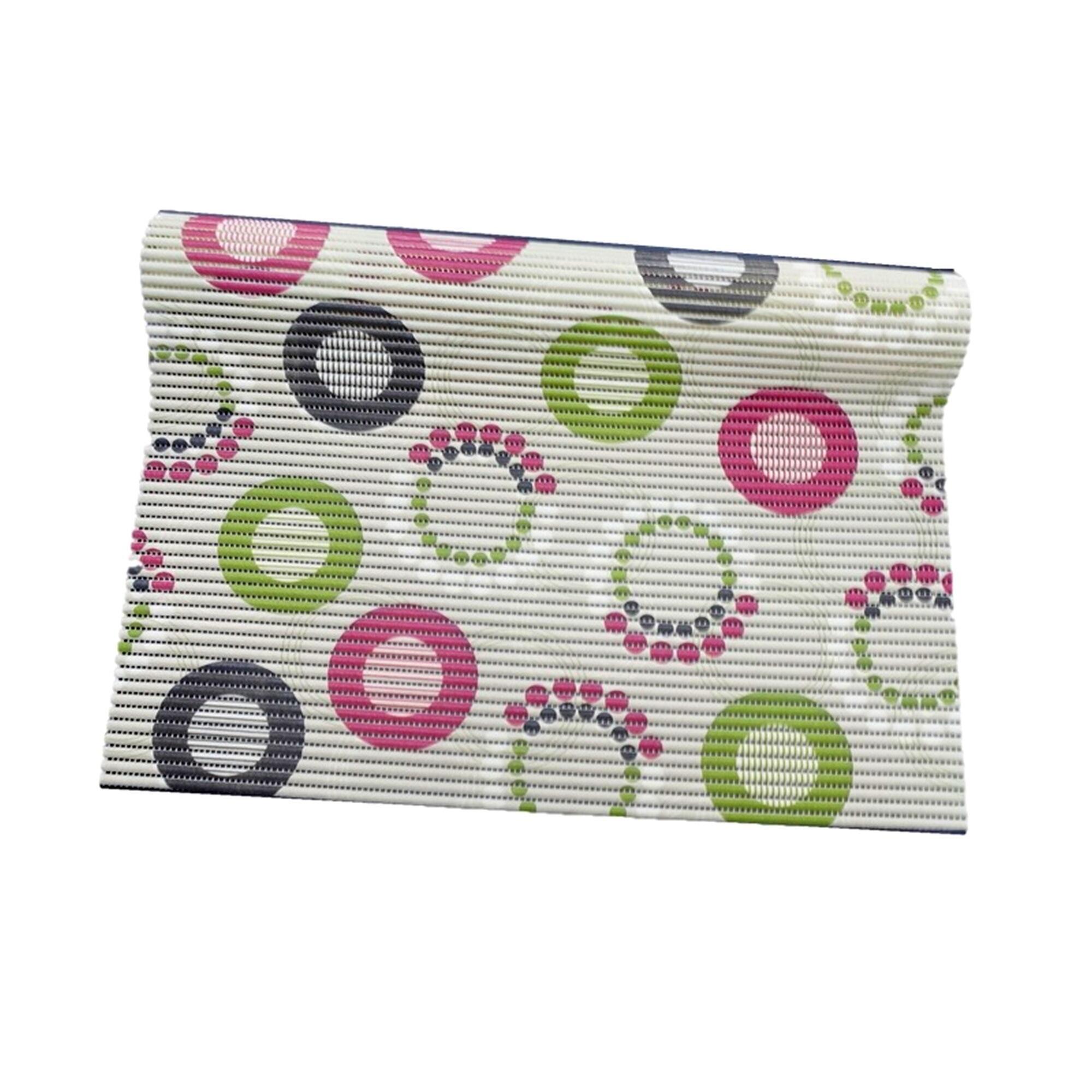 Covoras baie din PVC, 65 x 100 cm, dreptunghiular, antiderapant, crem