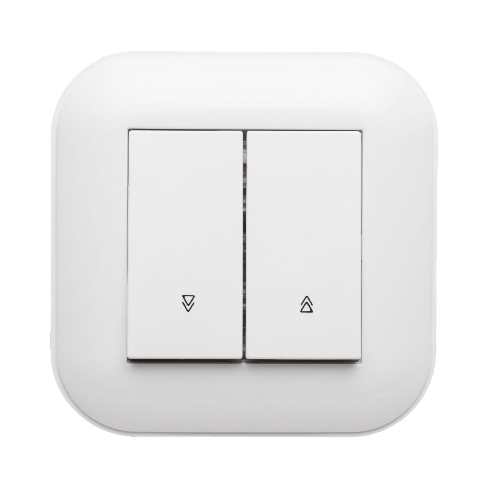 Intrerupator pentru jaluzele Ovivo Loft, dublu, clasic, IP20, alb
