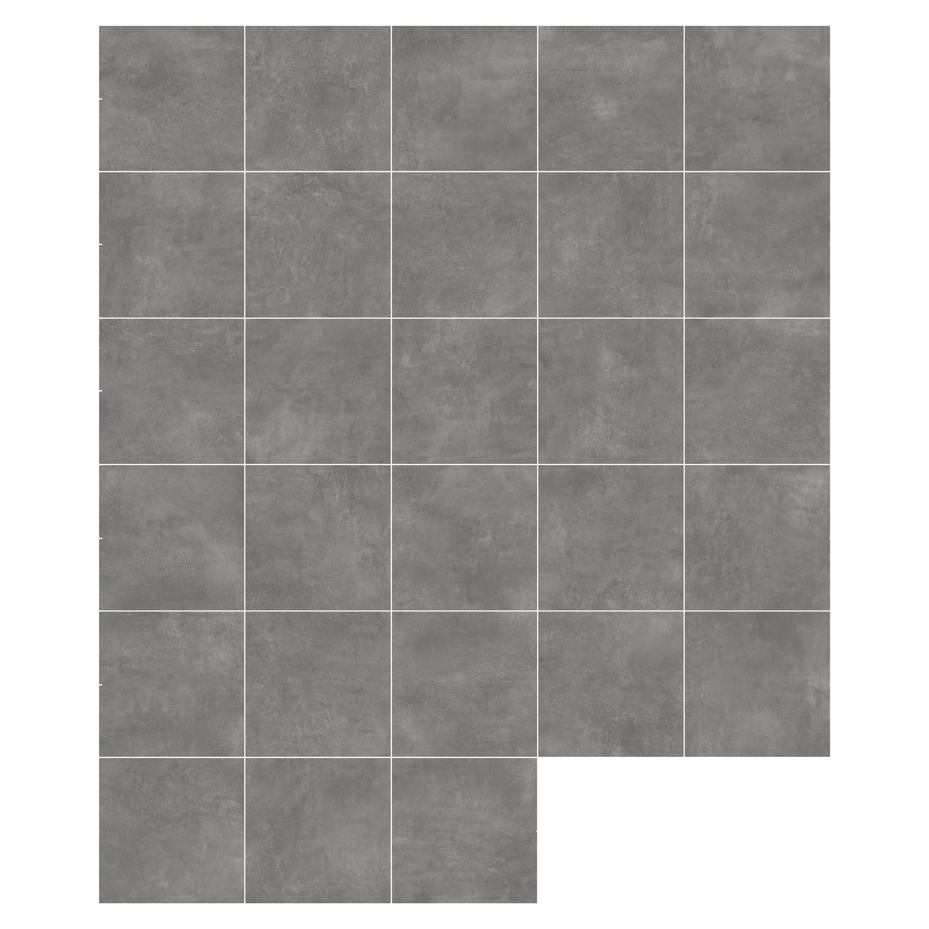 Carrelage sol/ mur intérieur effet ciment gris foncé Urban l.60 x L.60 cm ARTENS - 7