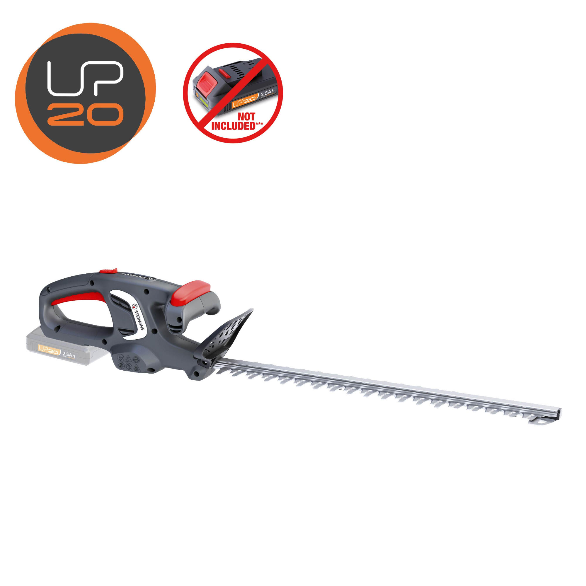 Foarfeca pe acumulator, pentru tuns gard viu, Sterwins, 20 V, lama 56 cm, acumulator neinclus