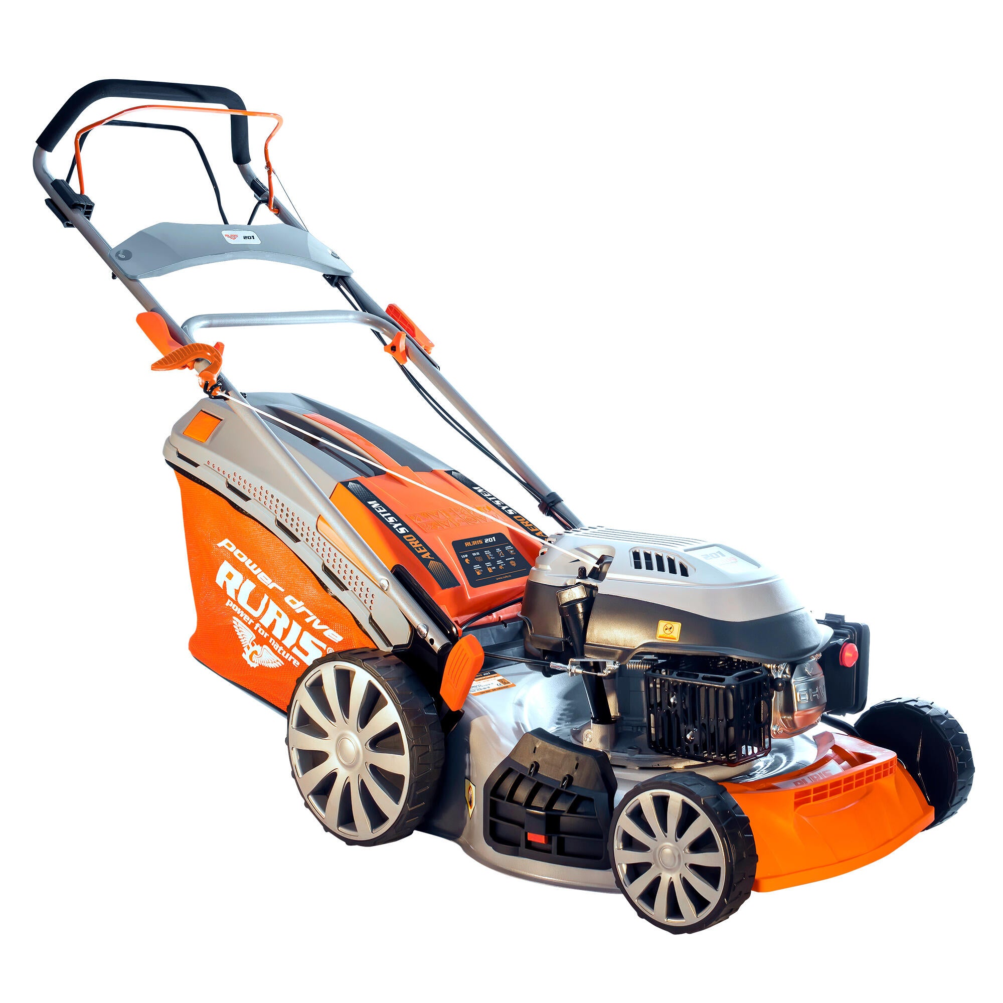 Masina de tuns iarba Ruris 201, pe benzina, 2.9 CP, 2.13 kW, 65 L