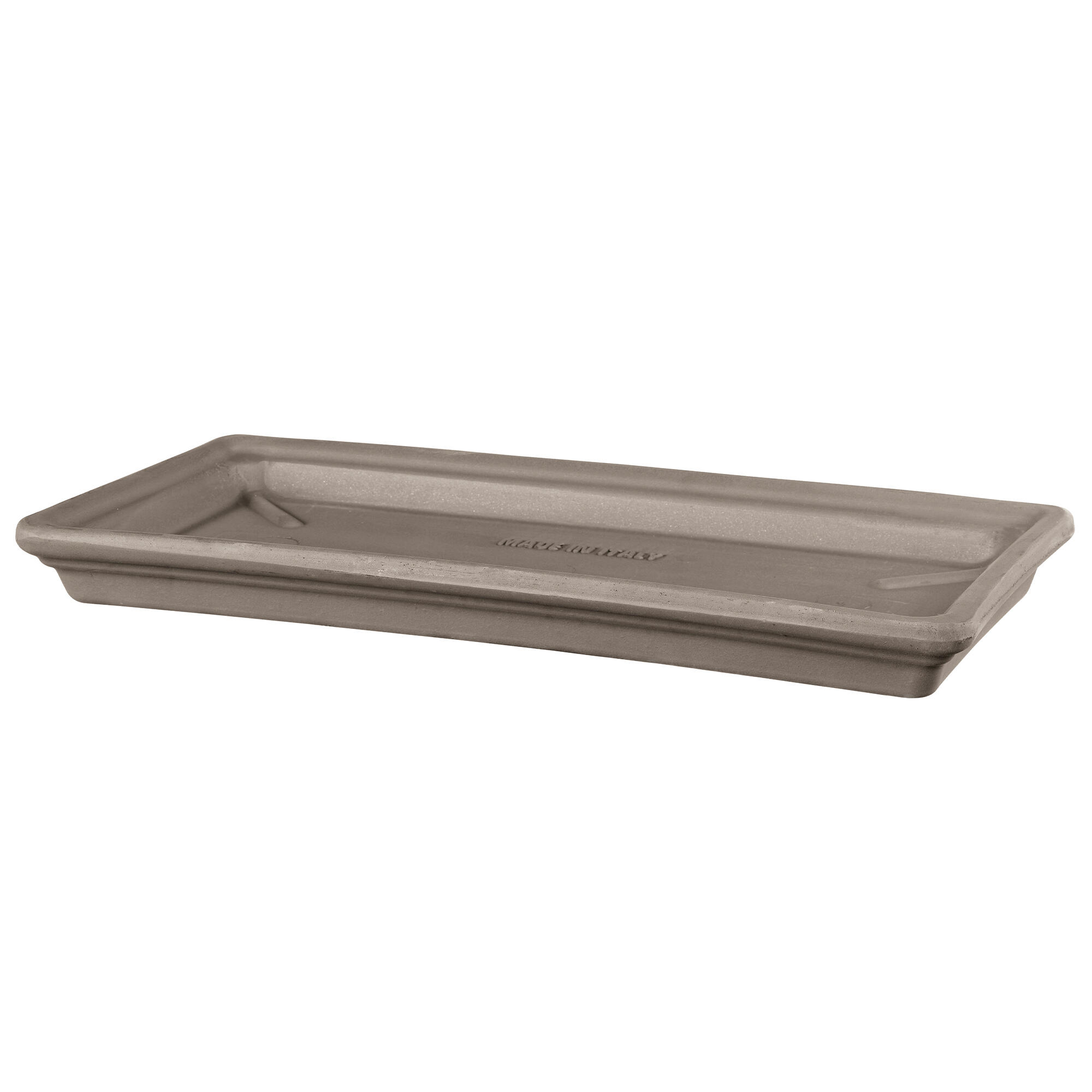 Farfurie jardiniera, teracota, lungime 32 cm, gri